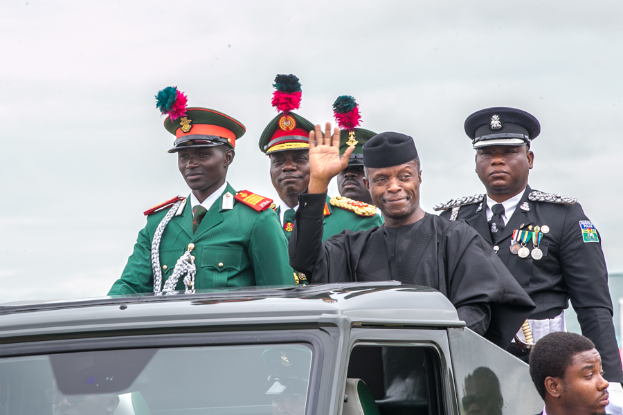 VP attends Passing Out Parade Ceremony of National Defence Academy, Kaduna on 16/09/2017