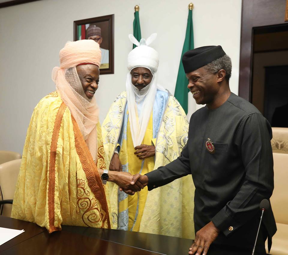 VP Osinbajo Meets With Traditional Rulers And Other Community Leaders On The Numan Crisis On 11/12/2017