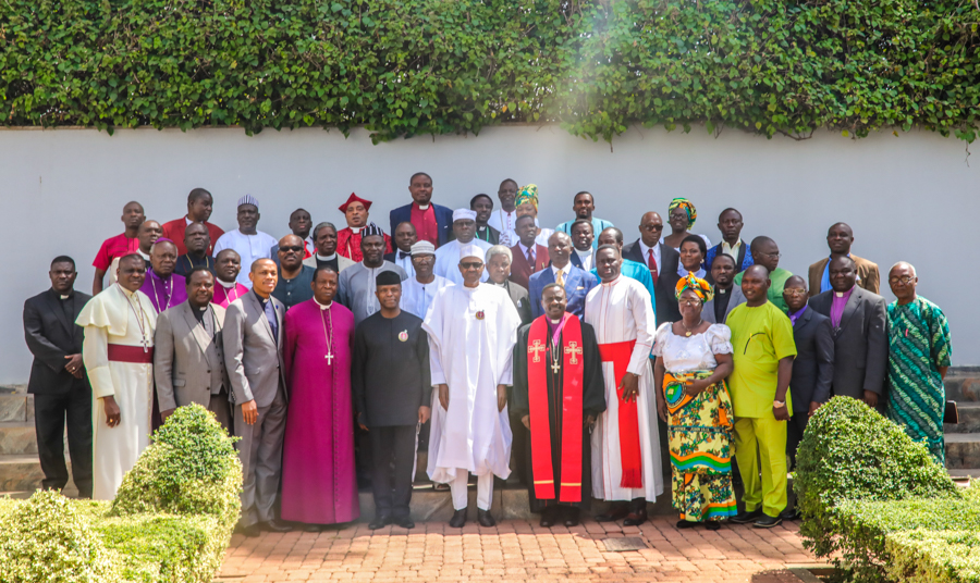 President Buhari And VP Osinbajo Meet With Leaders Of The Christian Faith On 10/11/2017