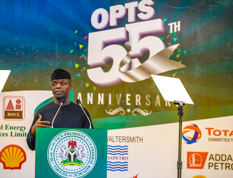 VP Declares Open The 55th Anniversary Event Of OPTS In Lagos On 02/11/2017