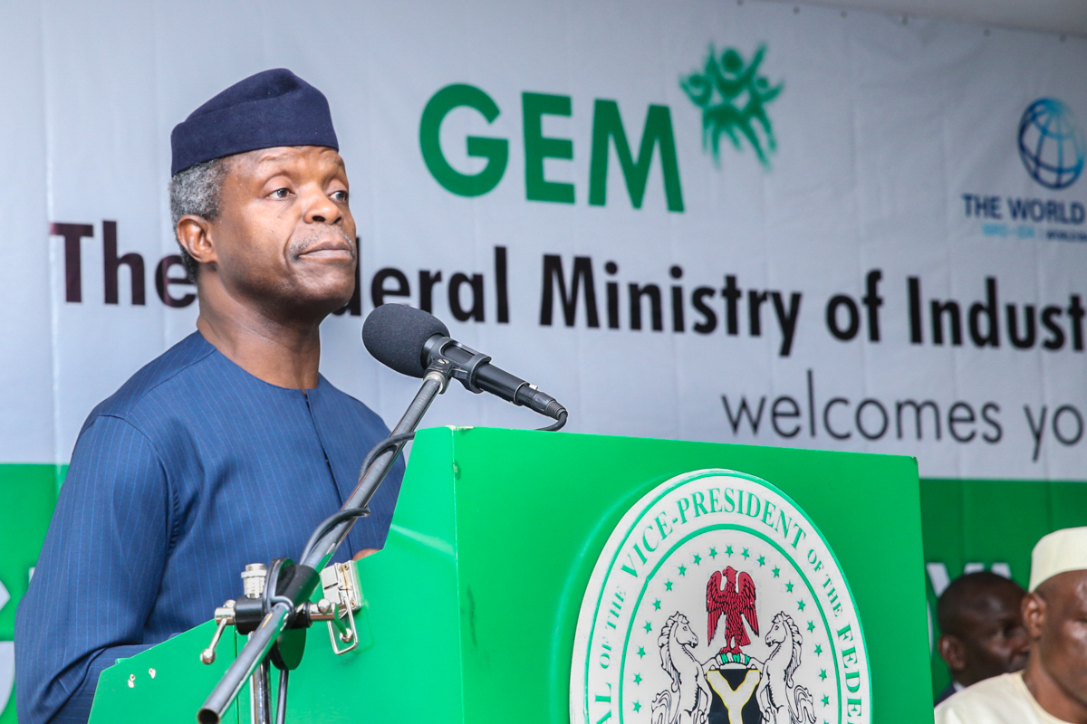 VP Osinbajo Attends The Growth And Employment Project (GEM), Aso Villa Demo Day (AVDD) Grant Signing Ceremony on 04/04/2017