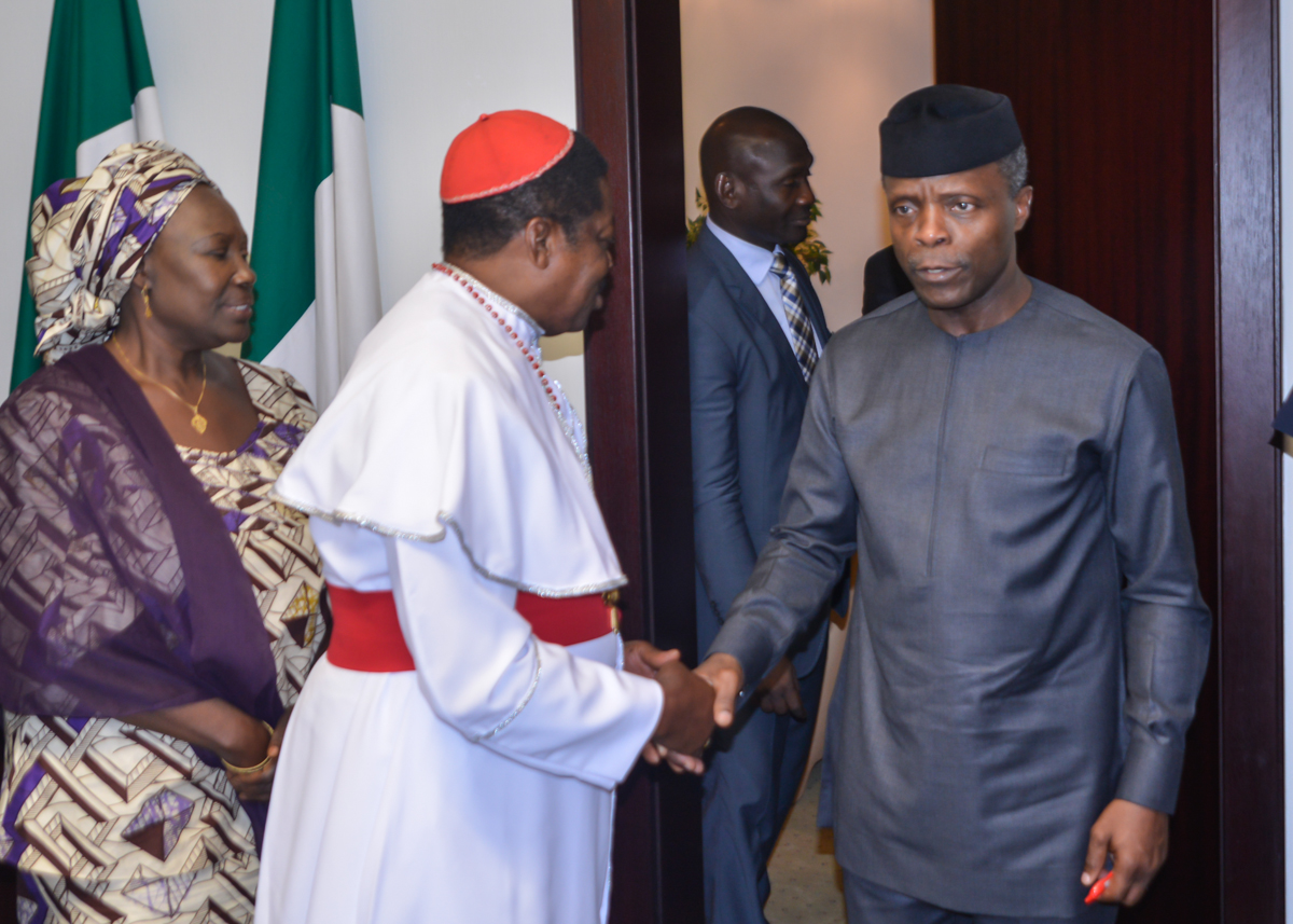 VP Osinbajo Meets With Southern Kaduna Stakeholders (Christian Group) At The State House on 11/04/2017