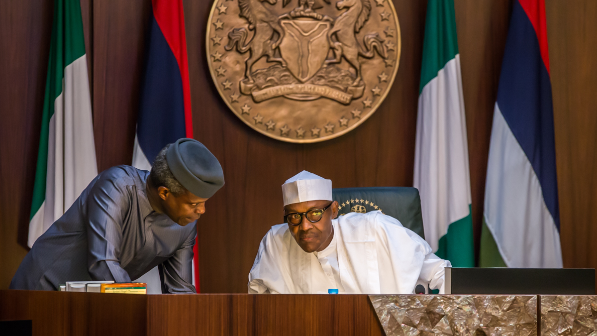 President Muhammadu Buhari, VP Osinbajo During Federal Executive Council Meeting At The Council Chamber, State House in Abuja on 22/03/2017