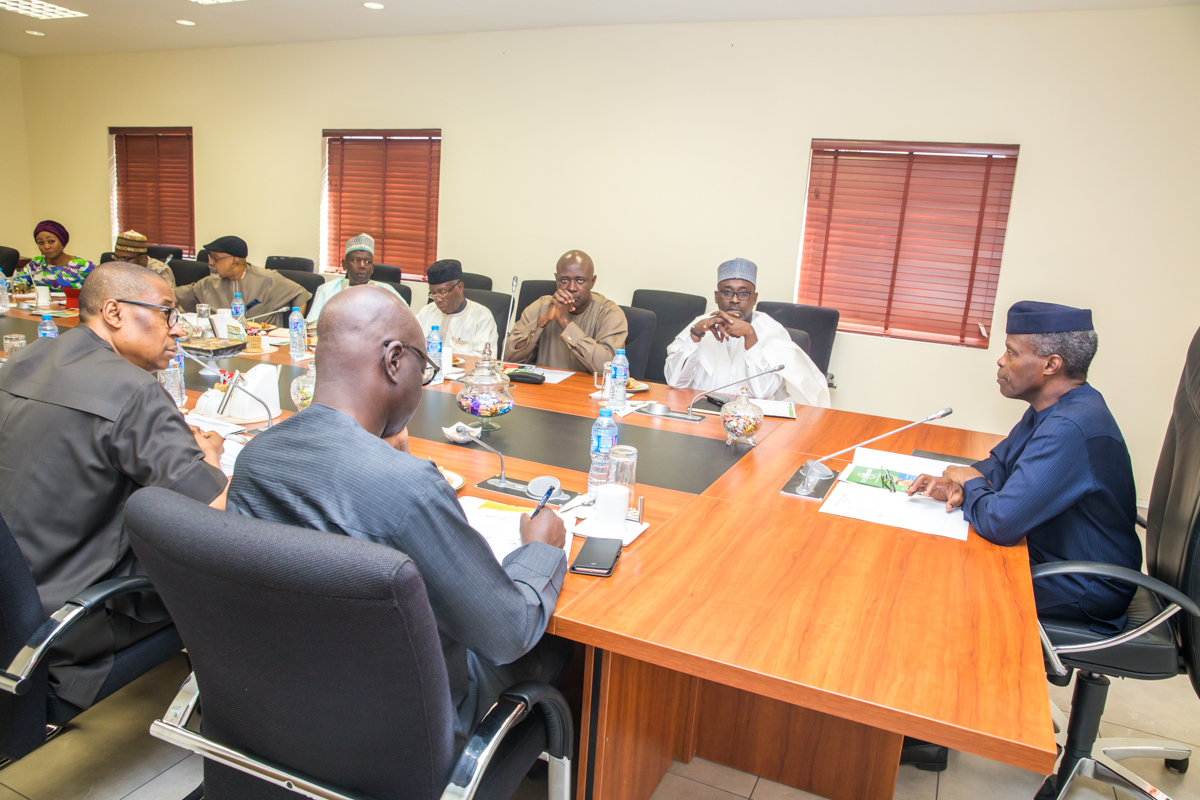 Ag President Osinbajo Holds Meeting With Food Security Task Force At The Presidential Villa on 03/02/2017