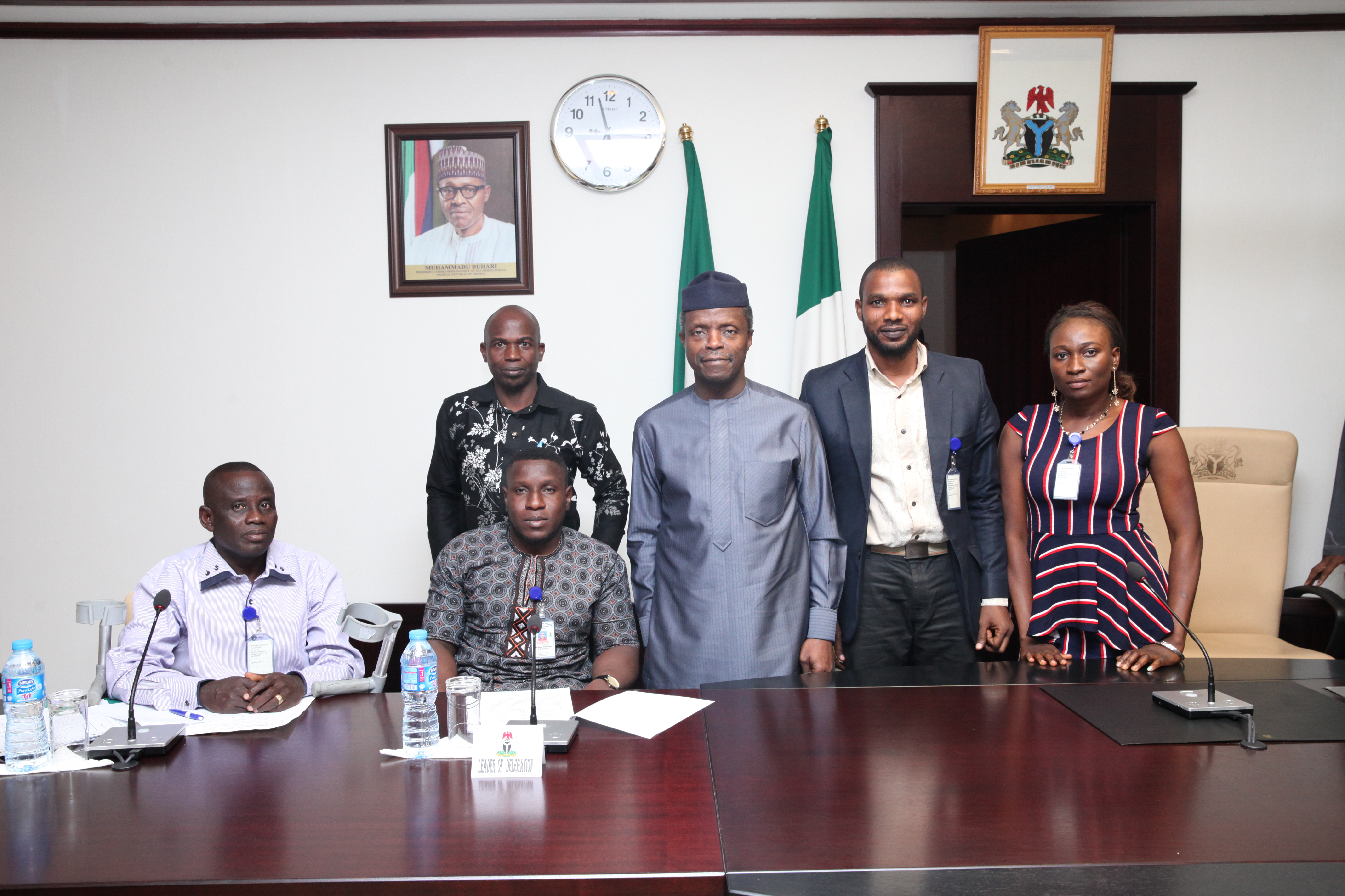 VP Osinbajo Meets With Strong & Able Persons With Disability Association On 29/01/2016
