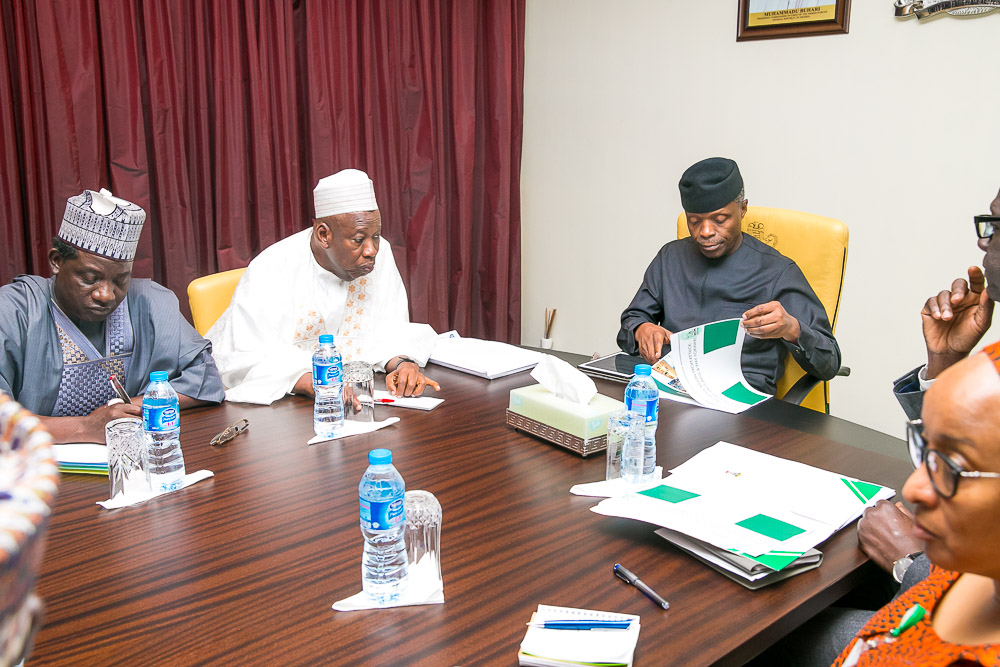 VP Osinbajo Presides Over A Safe Schools Projects Committee Of The NEC, To Address Issues Around Safety In Public Schools Around The Country On 26/03/2018