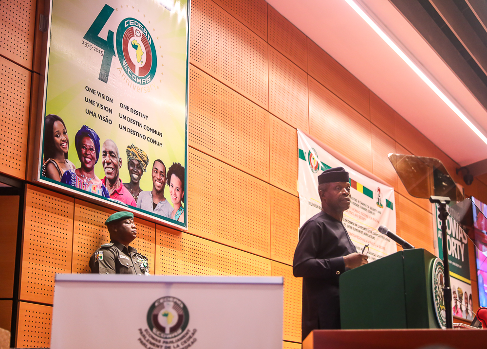 VP Osinbajo Attends ECOWAS Ministerial meeting On Conflicts Between Herders And Farmers In The Region On 26/04/2018