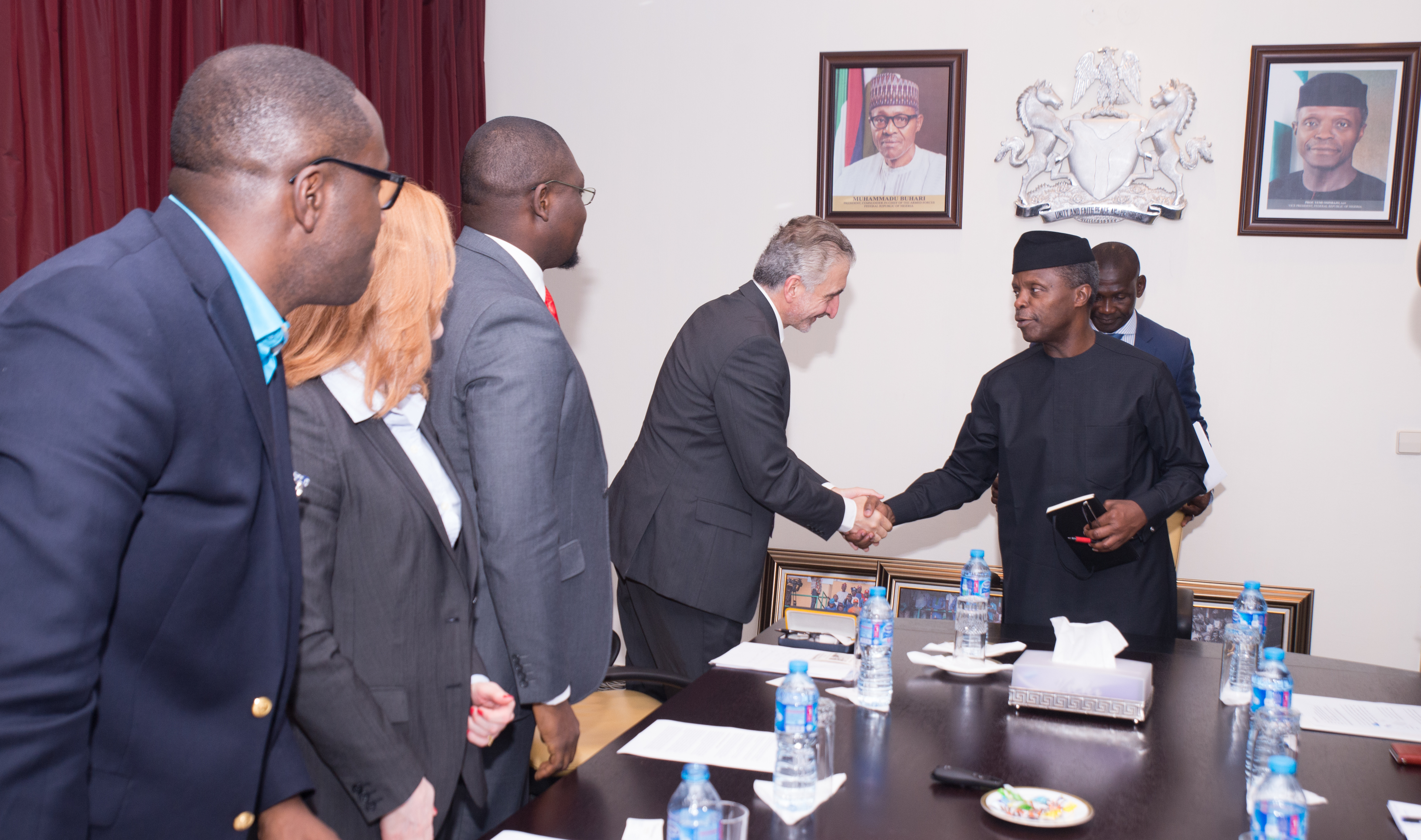 VP Osinbajo Meets With Procter And Gamble Delegation On 17/02/2016