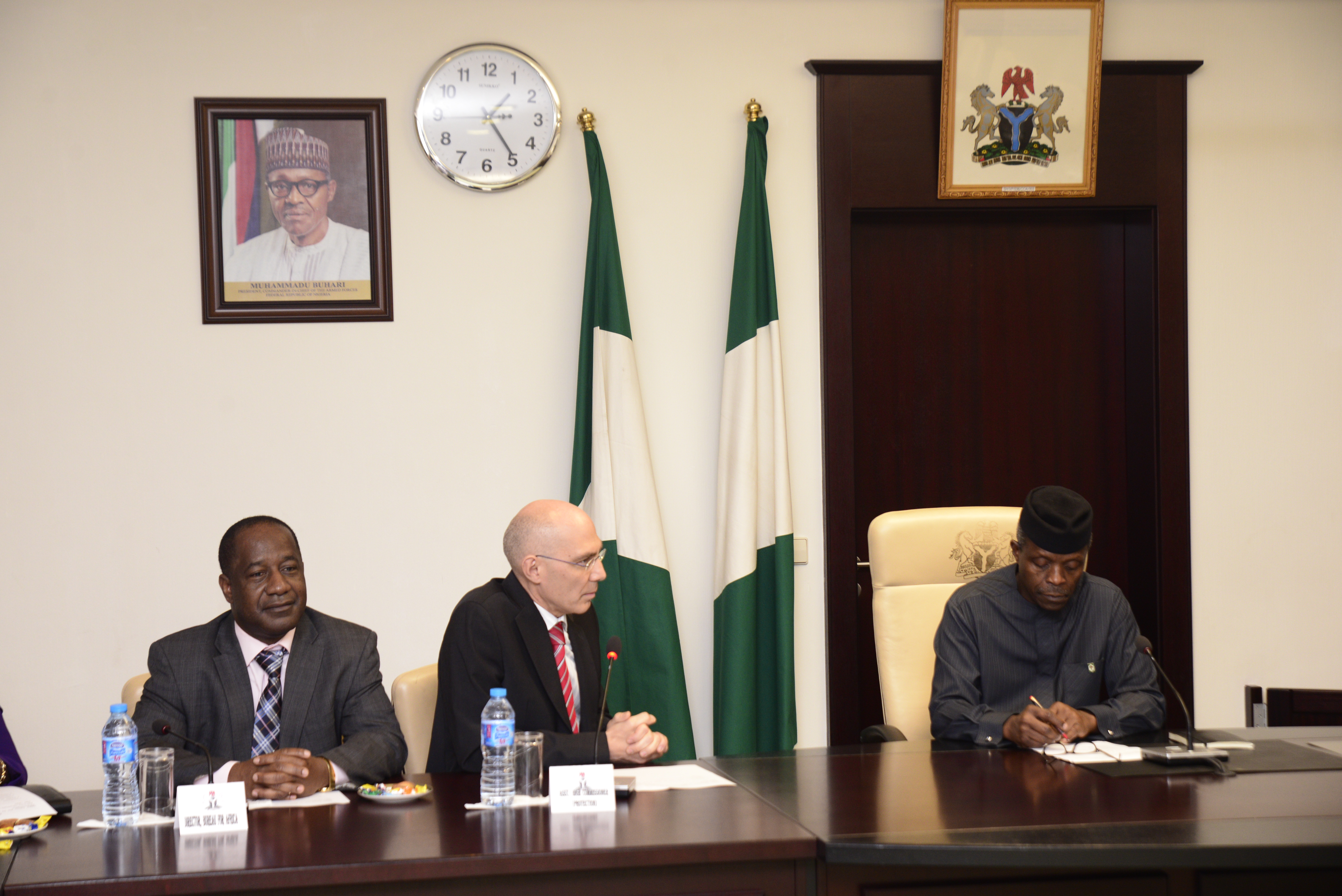 VP Osinbajo Meets With Delegation From The United Nations High Commission For Refugees On 19/02/2016