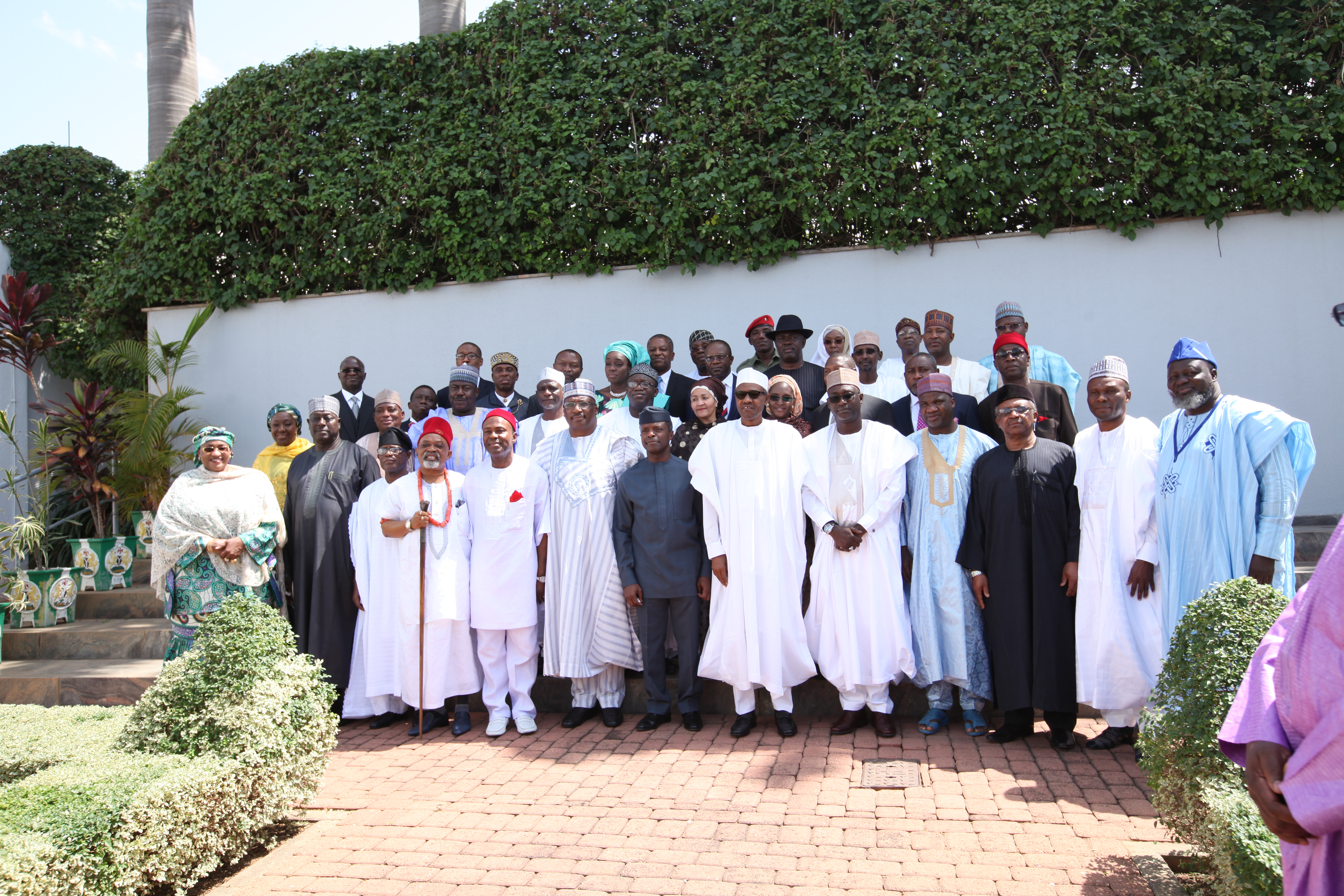 VP Osinbajo At Swearing In Ceremony Of 36 Federal Ministers Designate By President M. Buhari On 11/11/2015