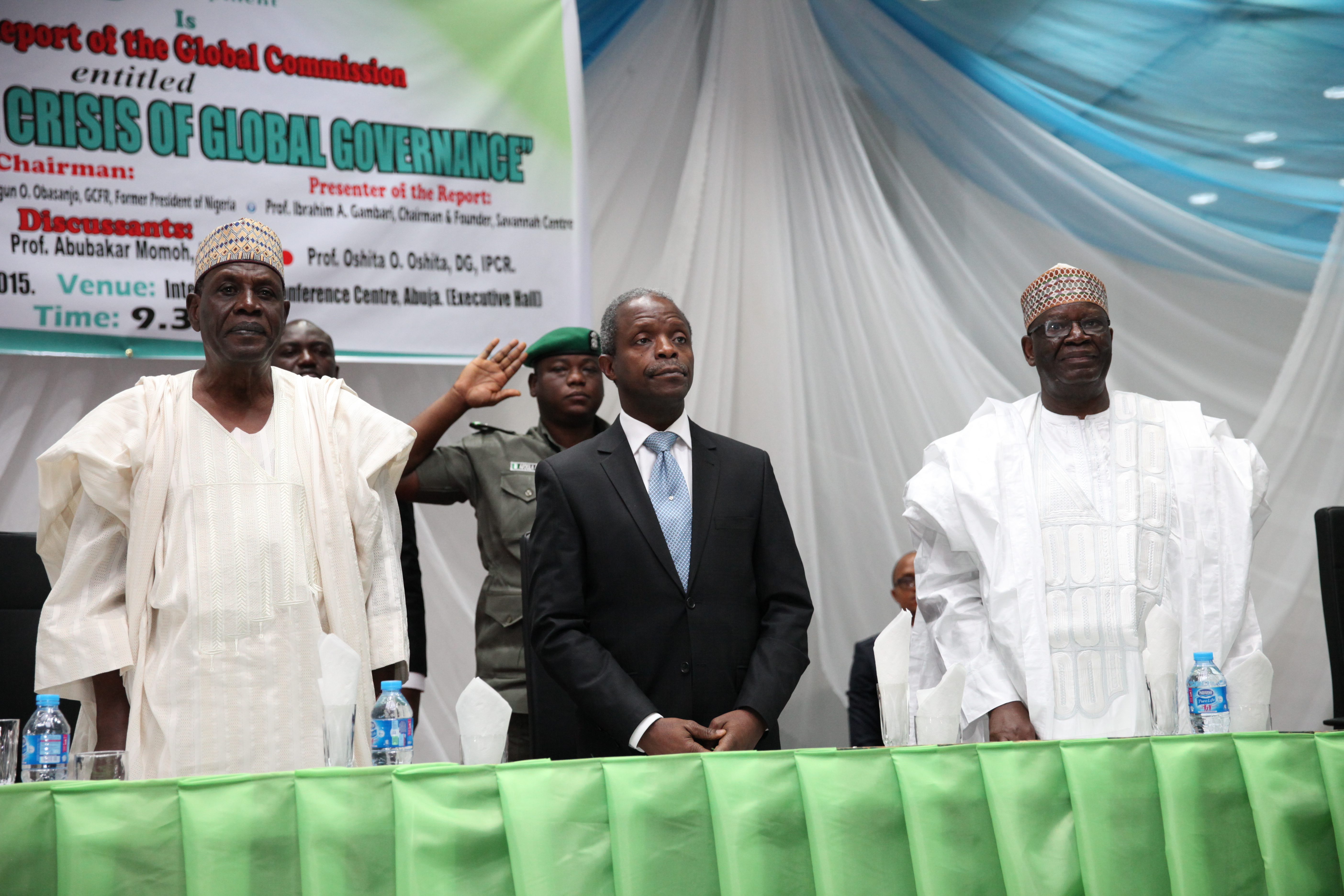 VP Osinbajo At The African Launching Of Global Commission Report On Governance, Security & Development On 09/09/2015