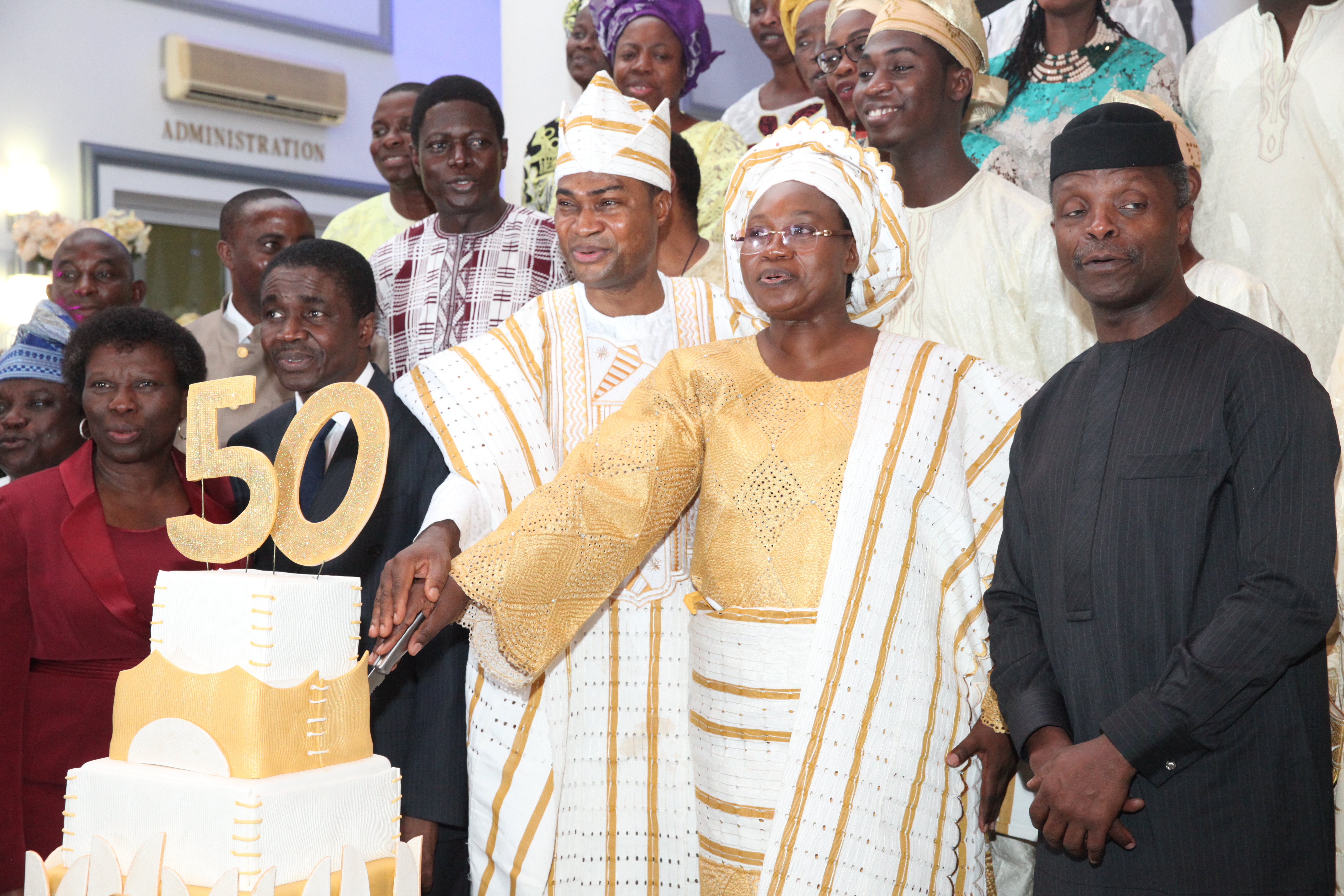 VP Osinbajo Attends Pastor Bolaji’s 50th Birthday Reception In Abuja On 04/12/2015
