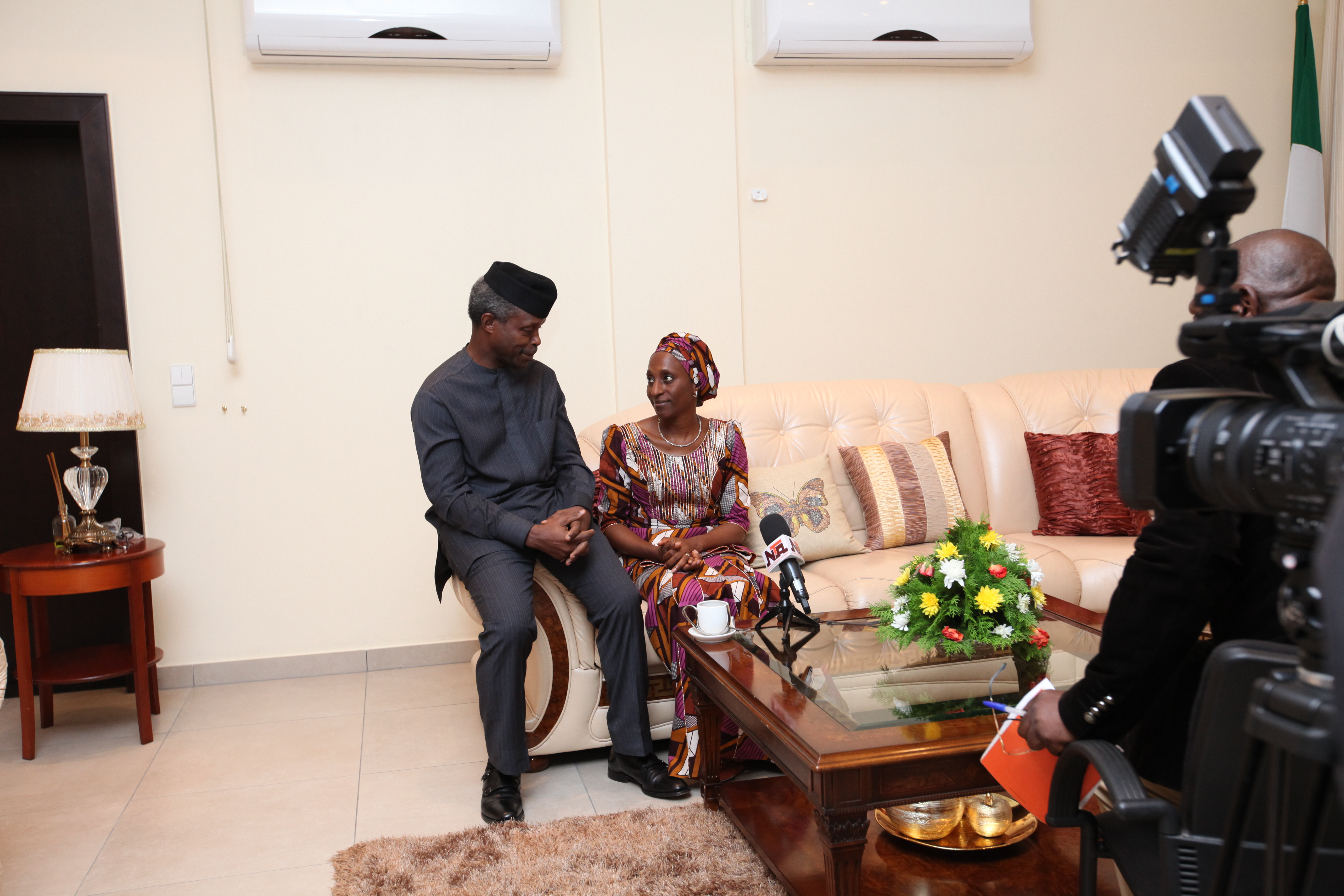 VP Osinbajo And Wife Are Interviewed By NTA On 12/11/2015