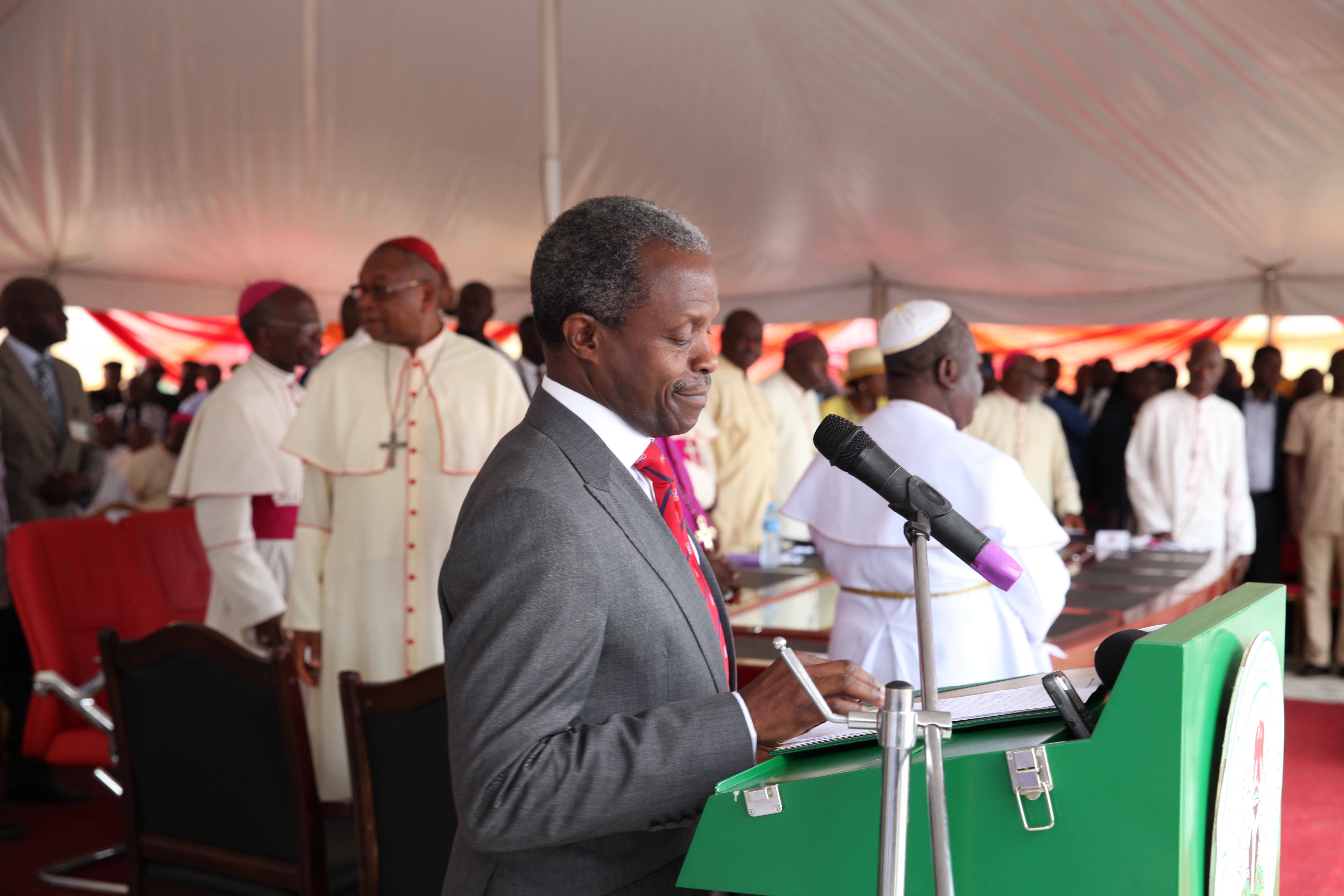 VP Osinbajo Attends Catholic Bishops’ Conference On 13/09/2015