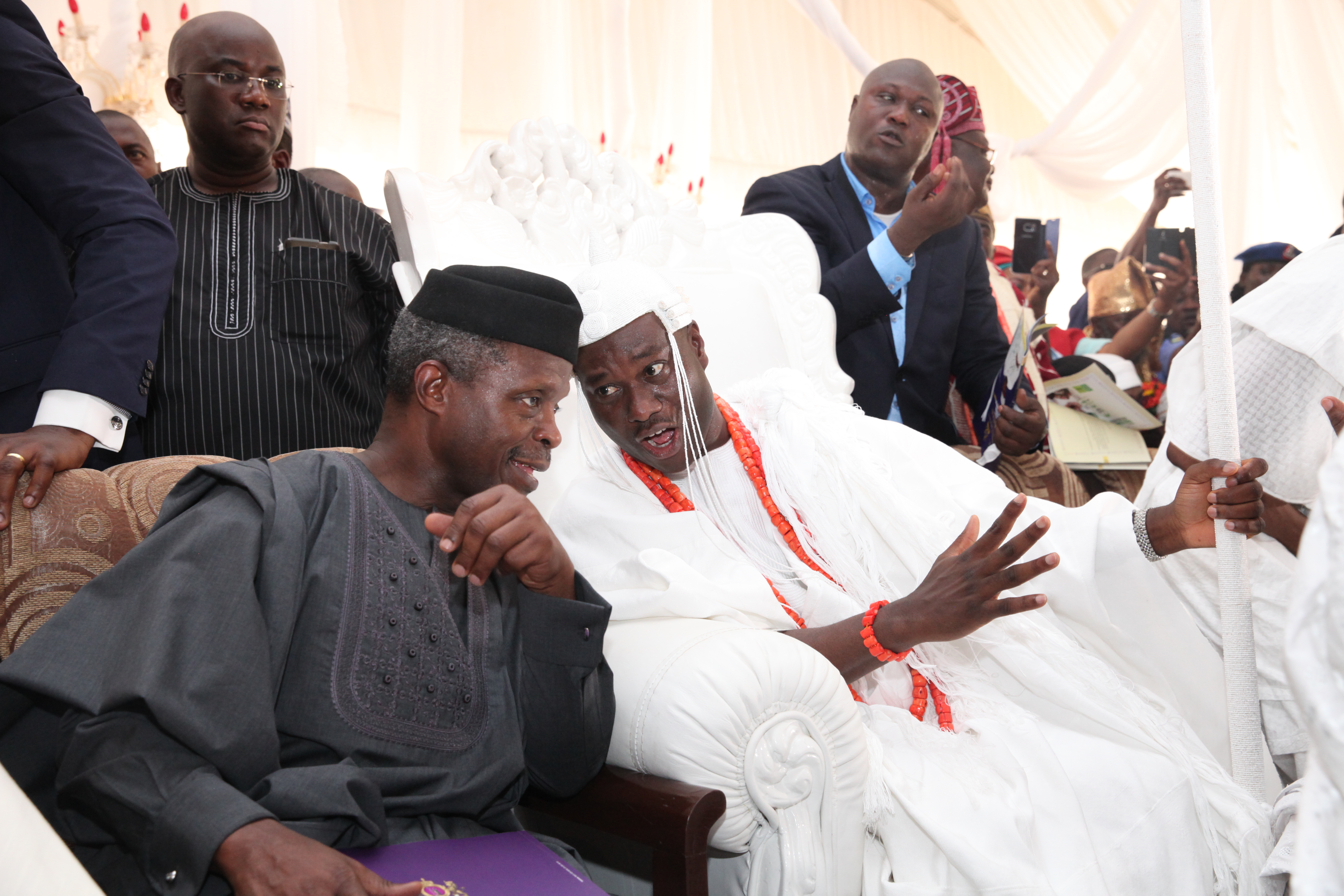 VP Osinbajo At The Presentation Of Staff Of Office And Official Coronation Of The Ooni Of Ife On 07/12/2015