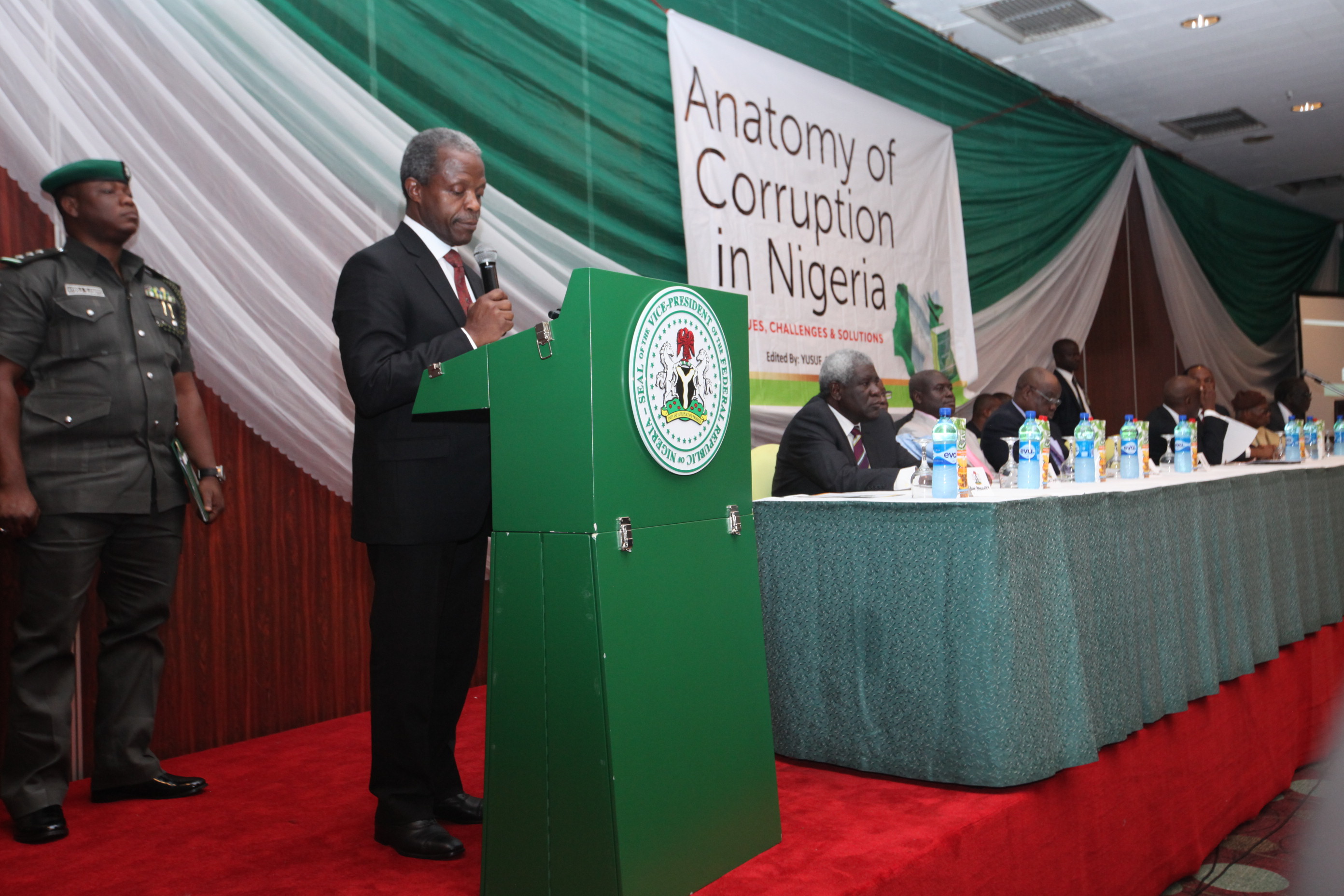 VP Osinbajo At The Presentation Of Anatomy Of Corruption In Nigeria; Issues, Challenges & Solutions On 17/05/2016
