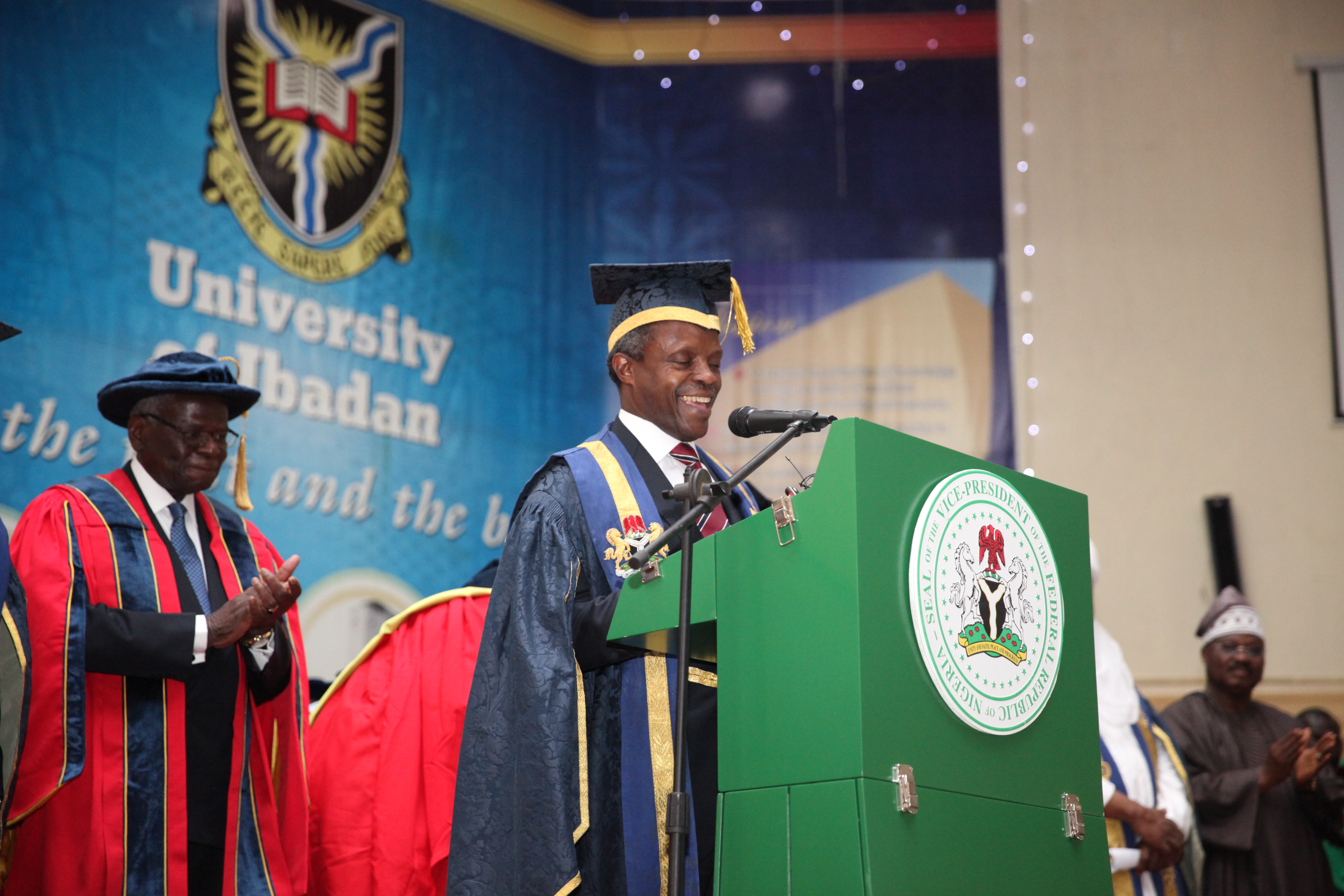 VP Osinbajo At The Installation Of The 7th Chancellor, University Of Ibadan 2015 Convocation Ceremony On 17/11/2015