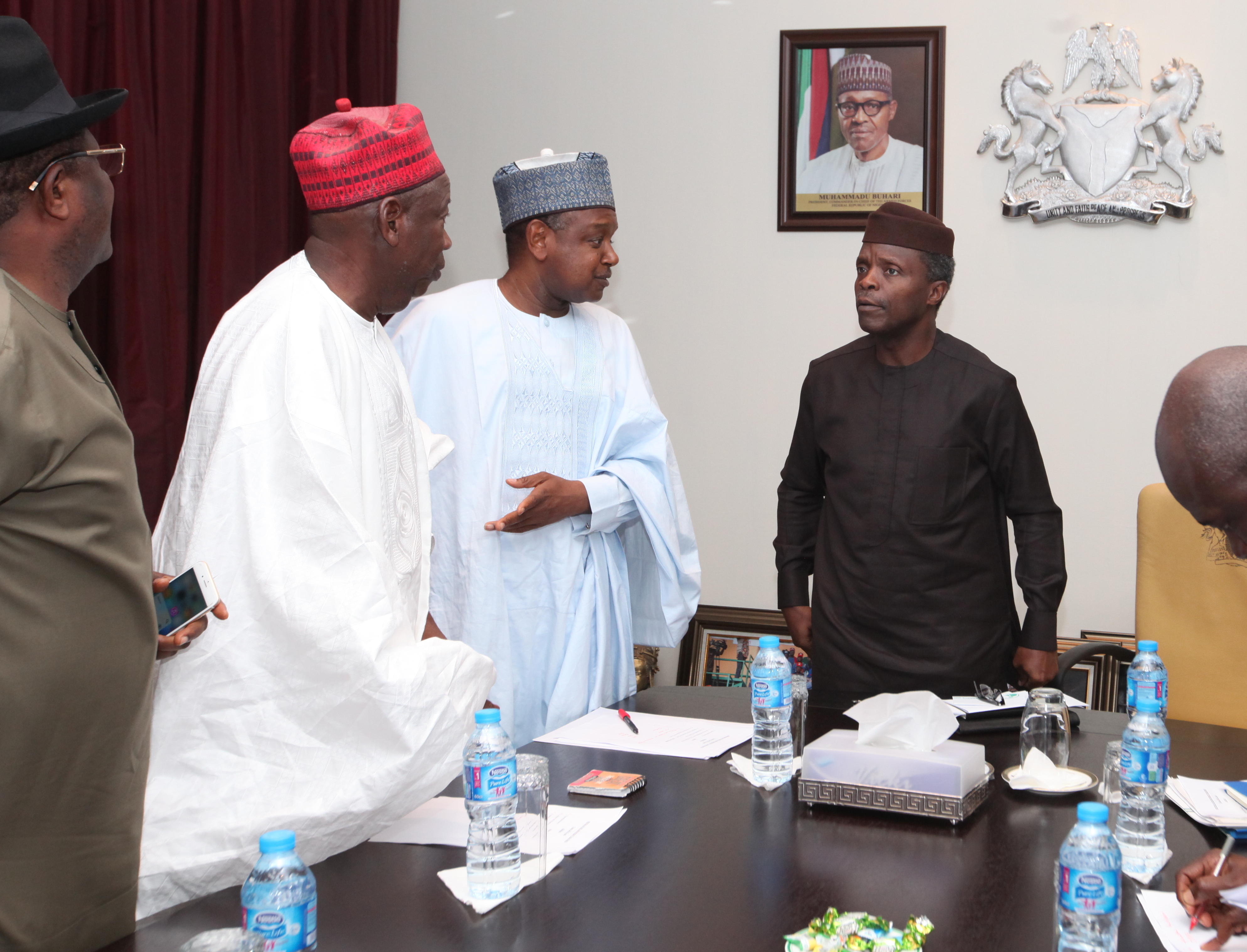 VP Osinbajo Meets With Task Force Team – Rice & Wheat Production On 07/06/2016