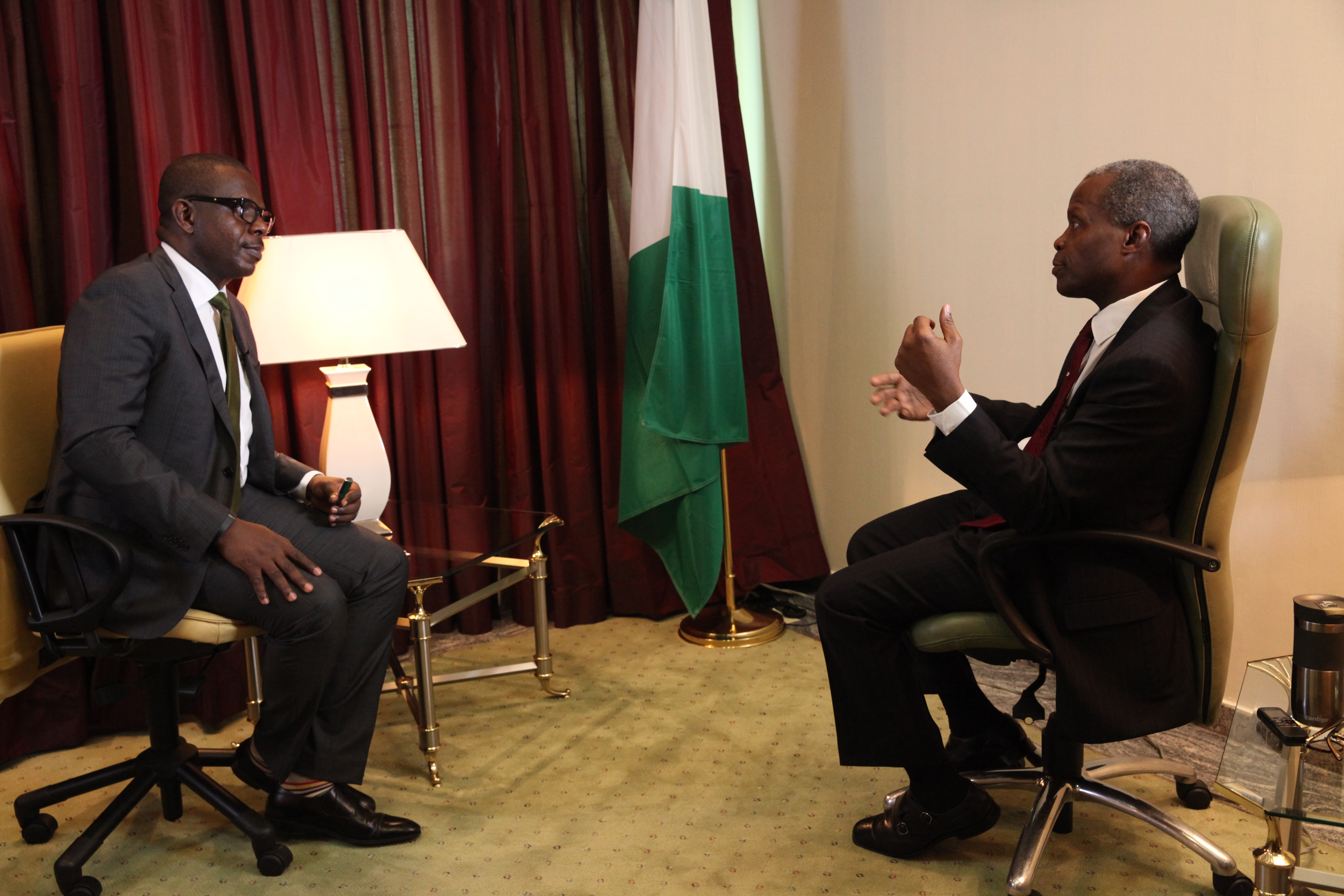 VP Osinbajo Being Interviewed By The Platform On 30/09/2015