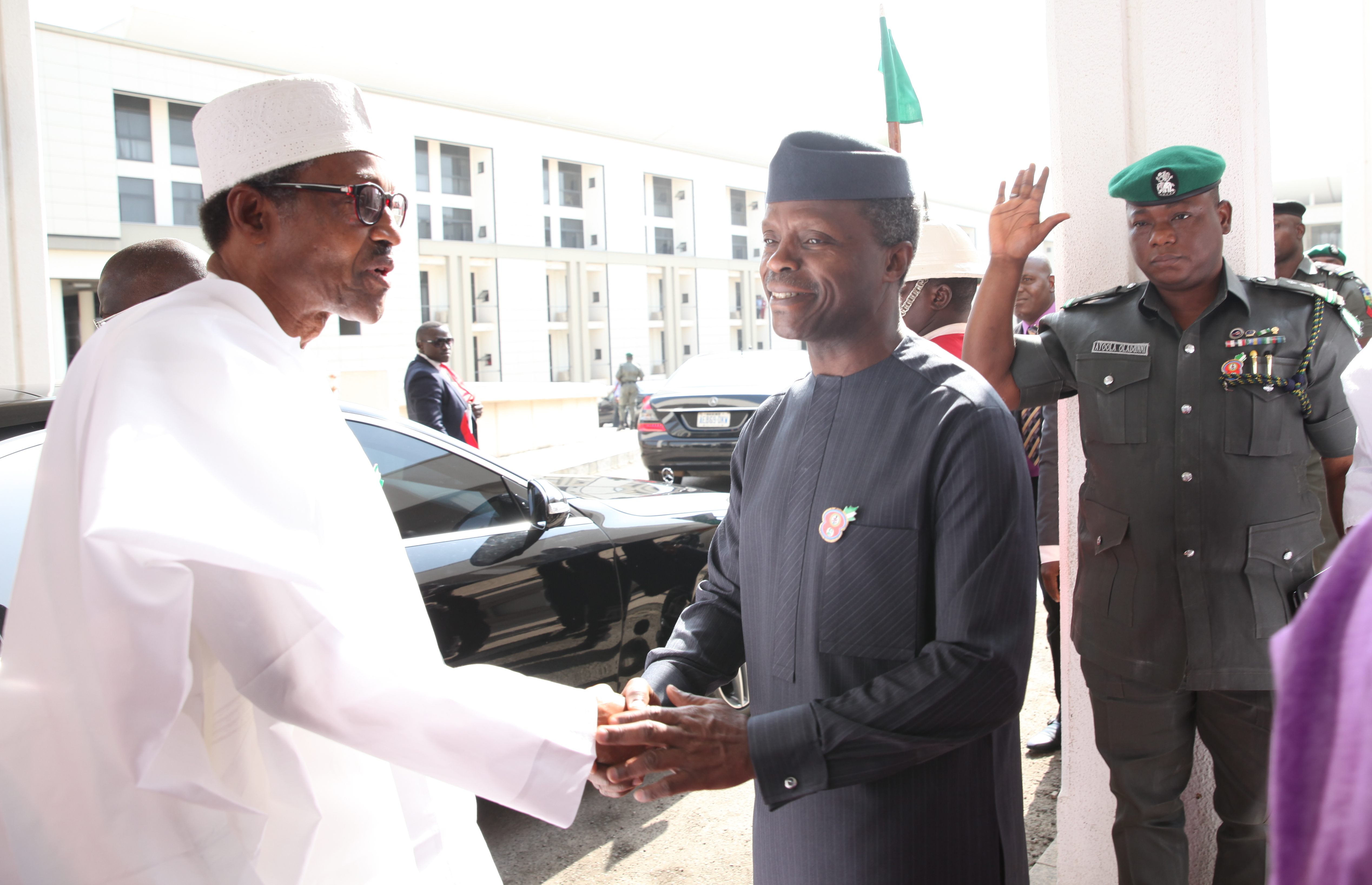 VP Osinbajo In Attendance As President Buhari Presents 2016 Budget At The National Assembly On 22/12/2015