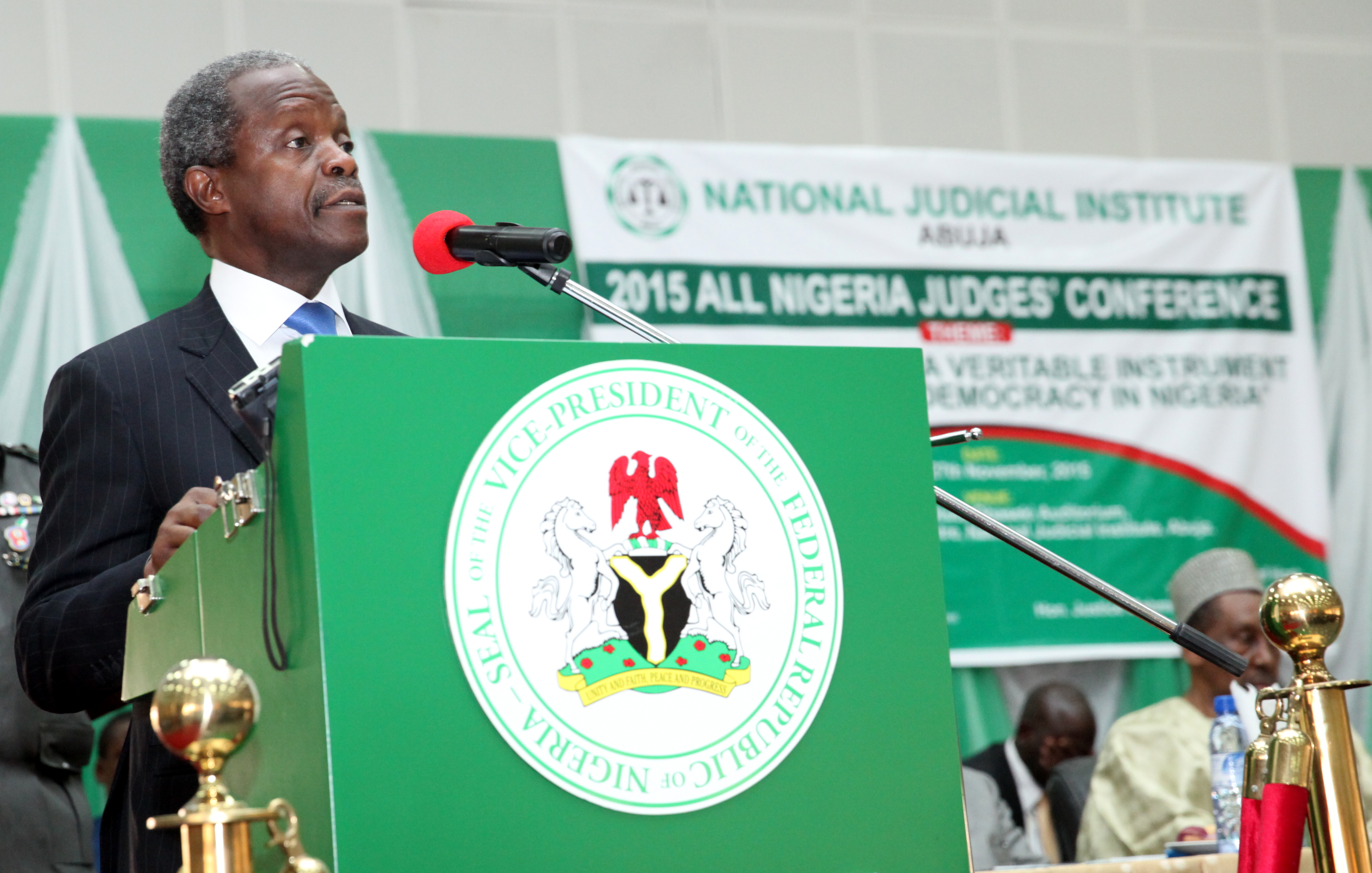 VP Osinbajo At the 2015 All Nigeria Judges’ Conference On 23/11/2015
