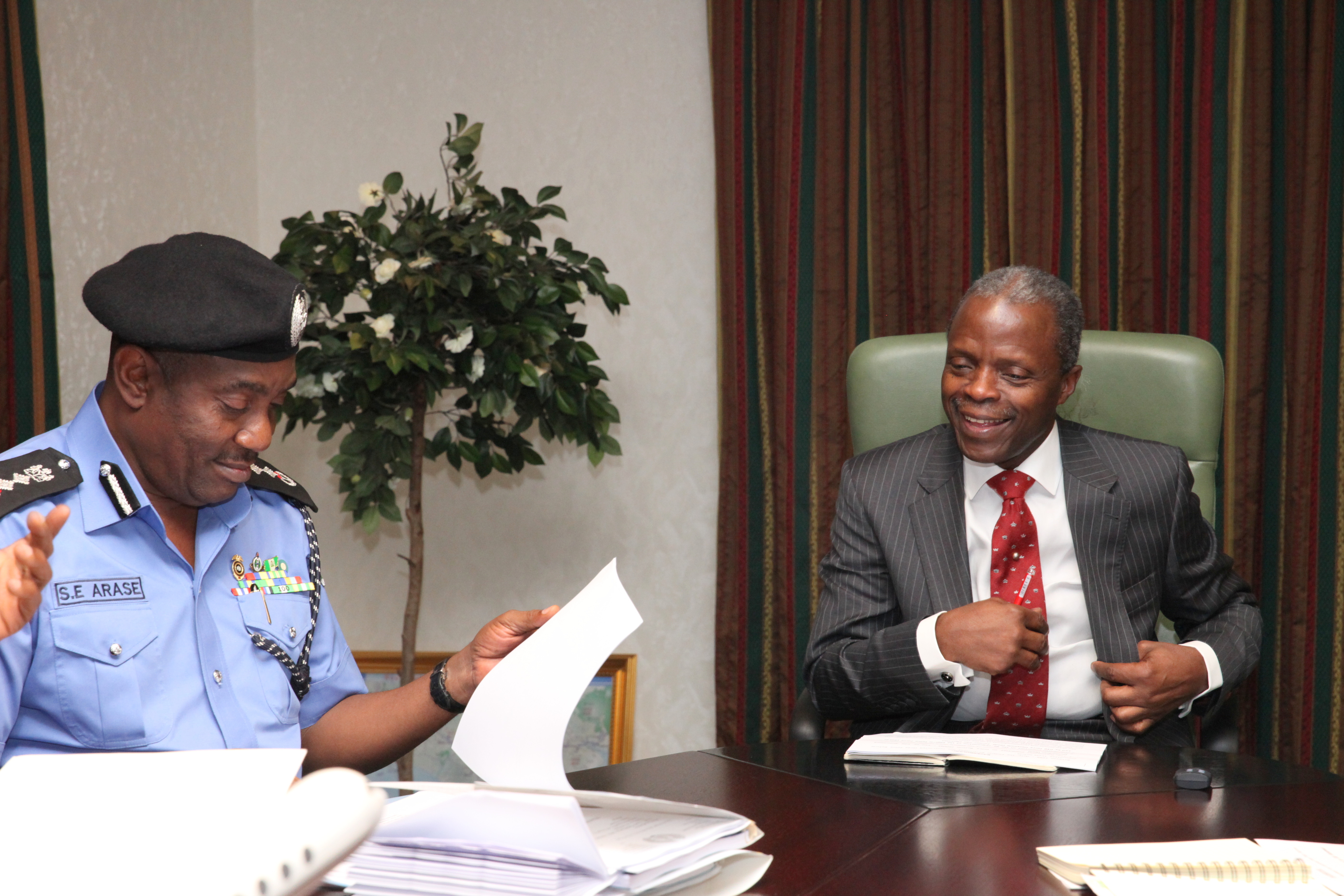 VP Osinbajo Holds Meeting On Police Affairs Reforms On 02/10/2015