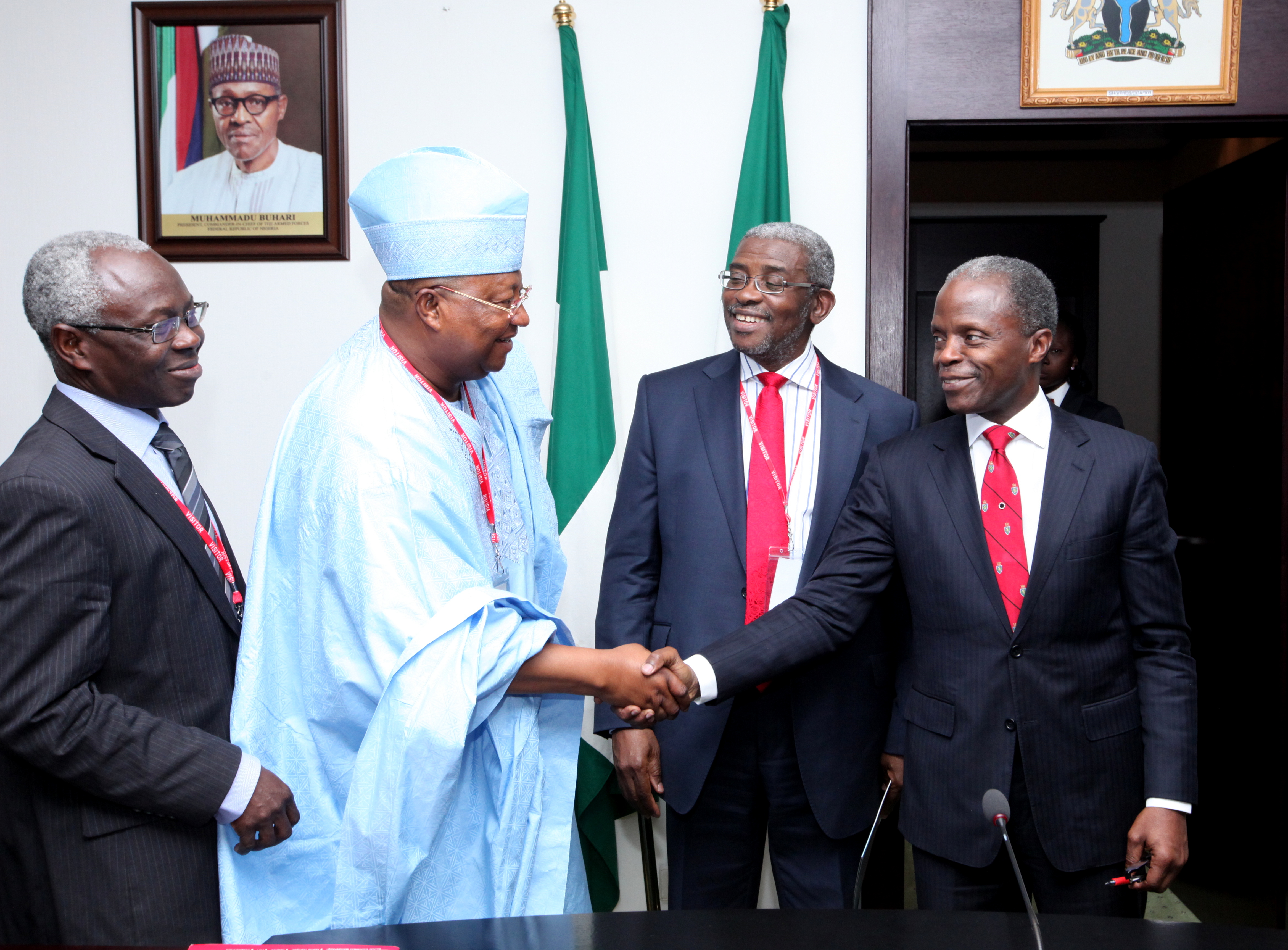 VP Osinbajo Meets With SEC Capital Market Master-Plan Implementation Committee On 20/06/2016