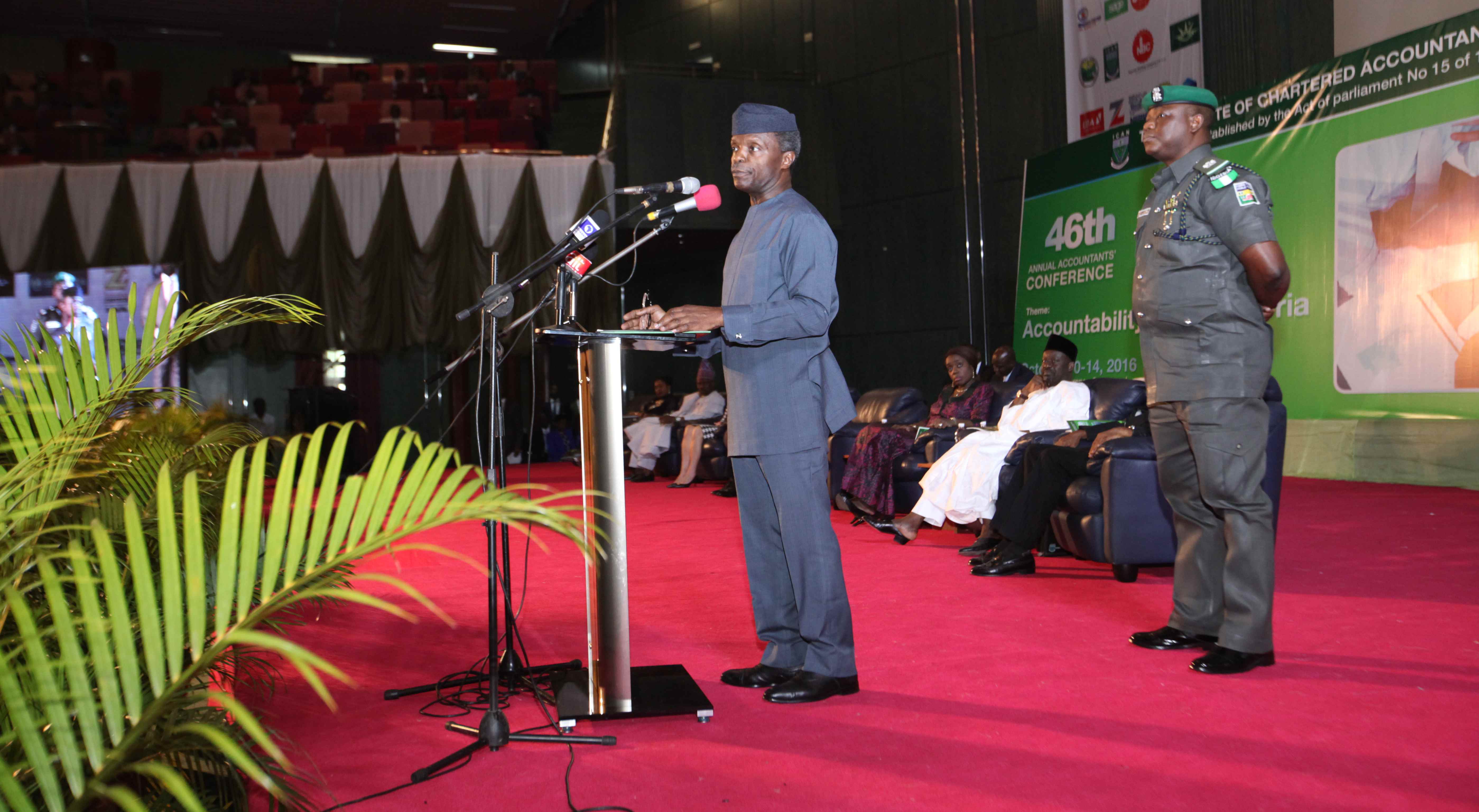 VP Osinbajo Attends The 46th Annual Accountants’ Conference ICC Abuja, On 11/10/2016