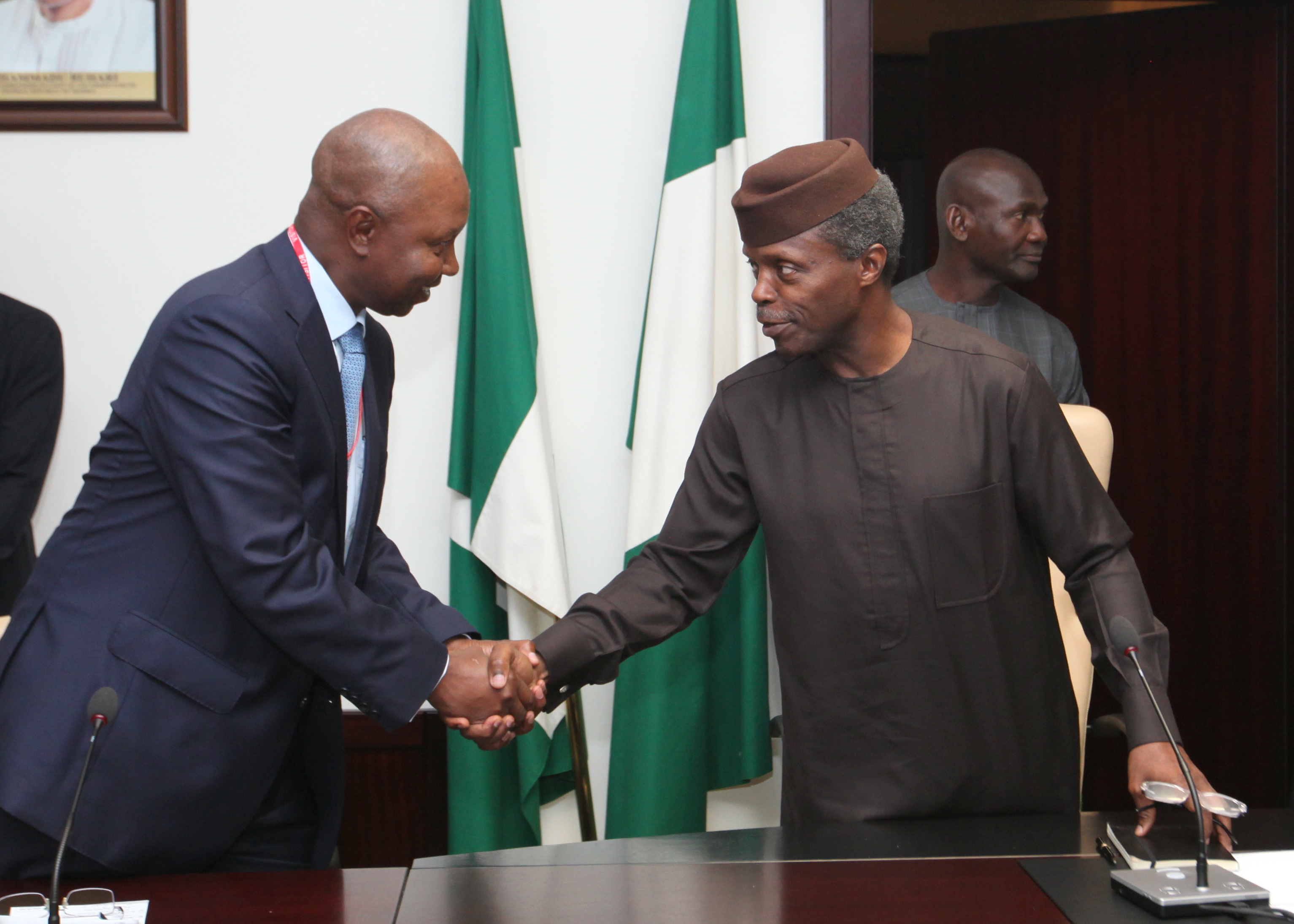 VP Osinbajo Meets Members Council Of African Tax Administration Forum (ATAF) & Executive Chairman (FIRS) Tunde Fowler On 22/04/2016