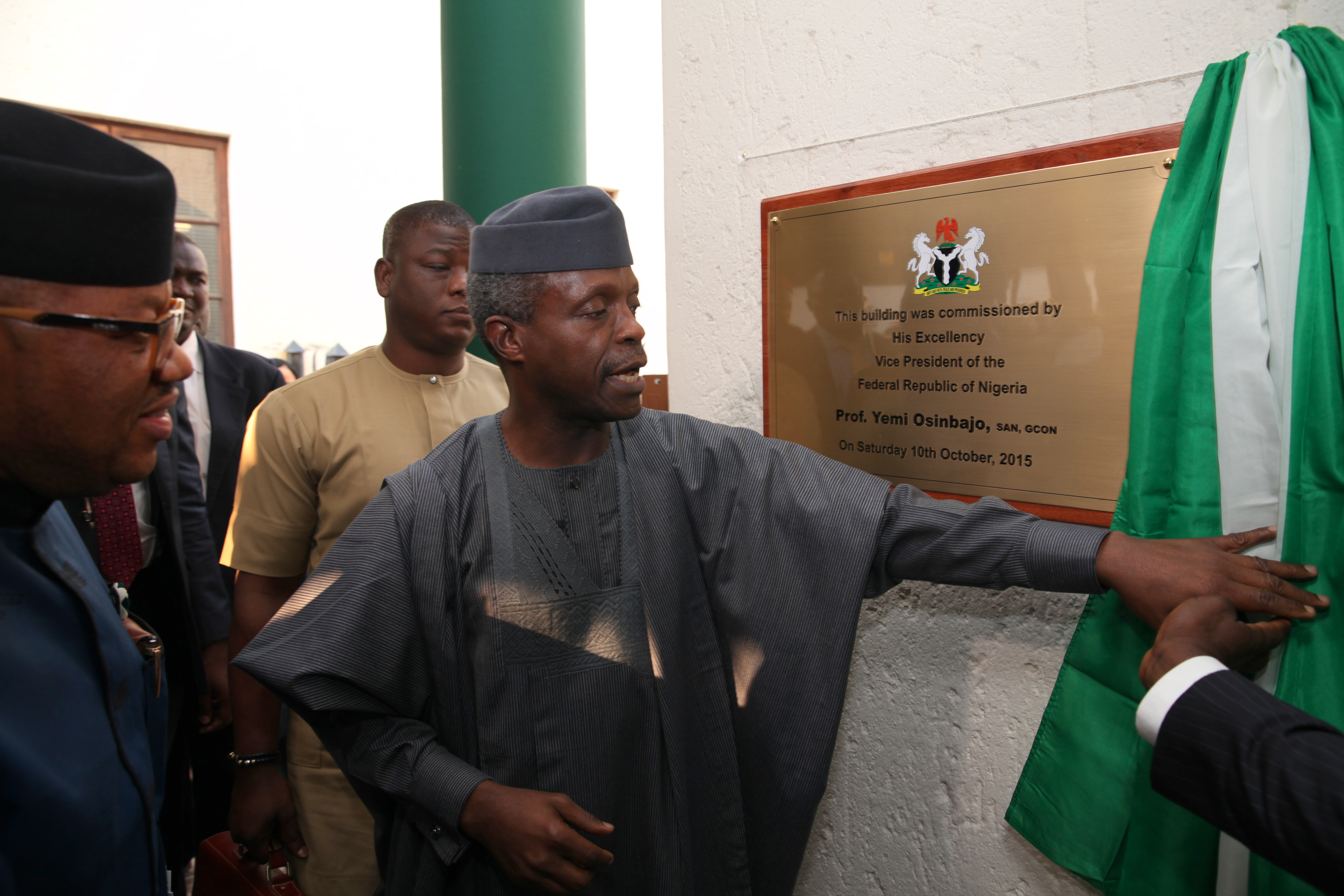 VP Osinbajo Commissions Consular Building In South Africa On 10/10/2015