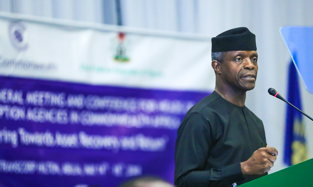 VP Osinbajo Declares Open The 8th Commonwealth Conference Of Heads Of Anti-Corruption Agencies In Africa On 14/05/2018