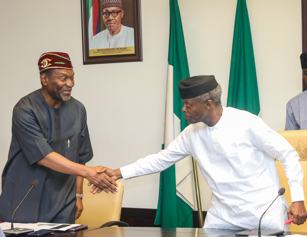 VP Osinbajo Presides Over Economic Recovery And Growth Plan – ERGP Focus Lab Steering Committee Meeting On 09/05/2018