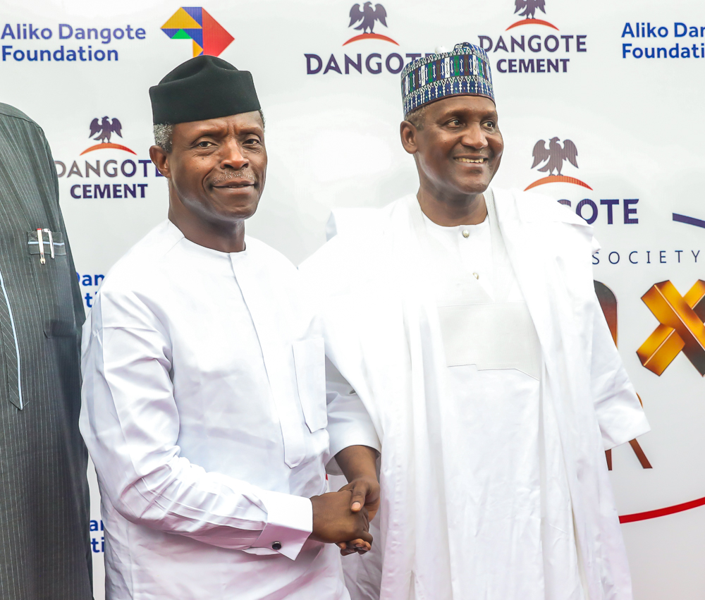 VP Osinbajo Receives Vehicles Donated To The Nigerian Police By Dangote Foundation On 30/05/2018