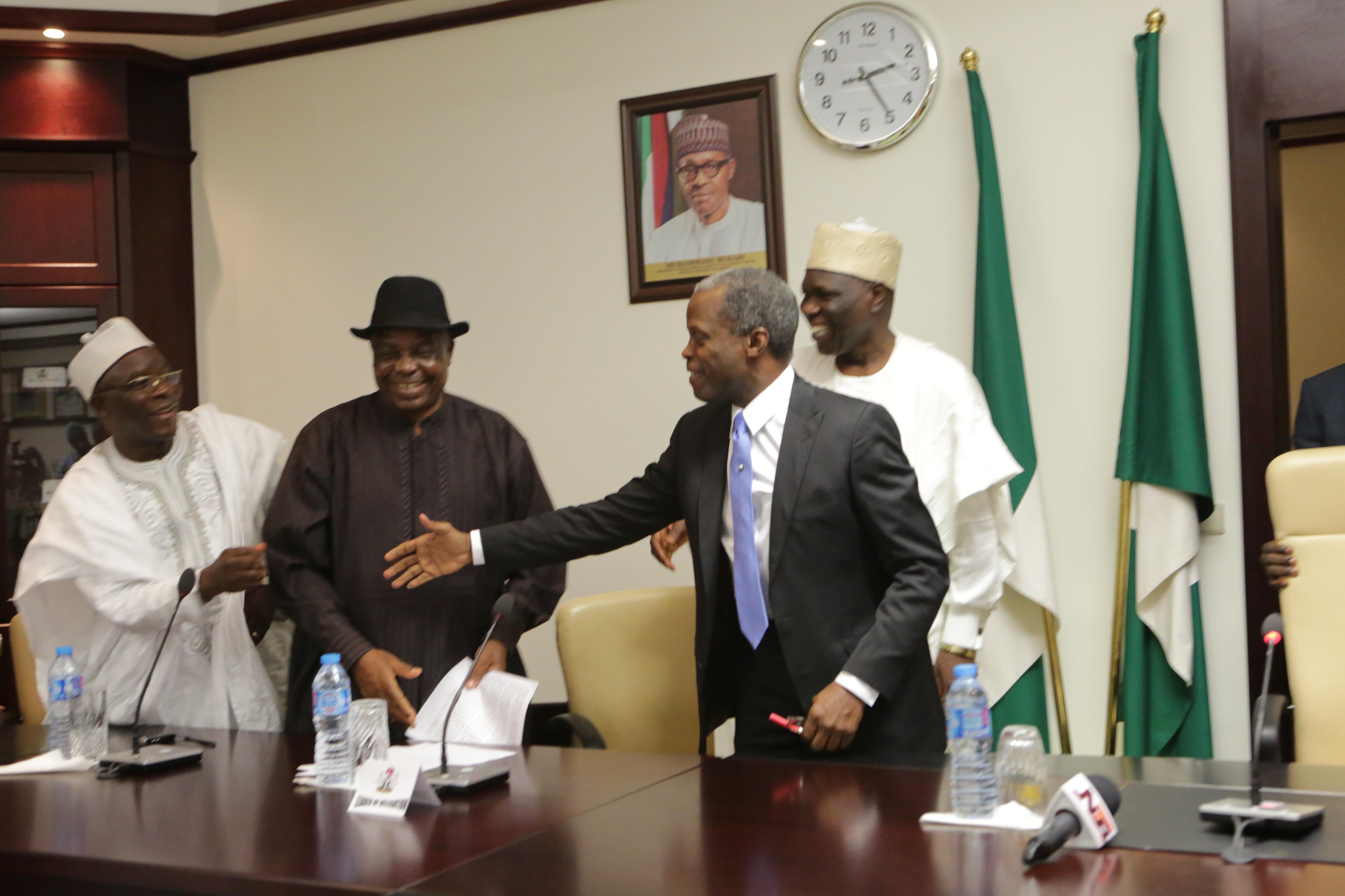 VP Osinbajo Meets With National Union Of Road Transport Workers (NURTW) On 22/07/2015