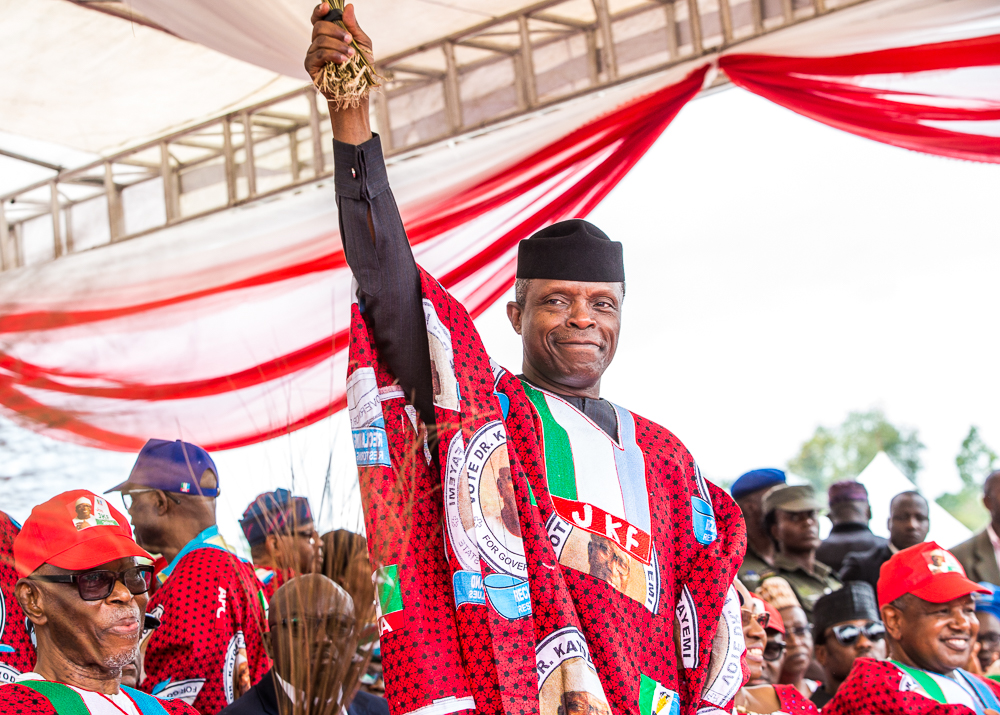 VP Osinbajo Attends The Flag Off Campaign For Dr. Fayemi In Ekiti State On 19/06/2018