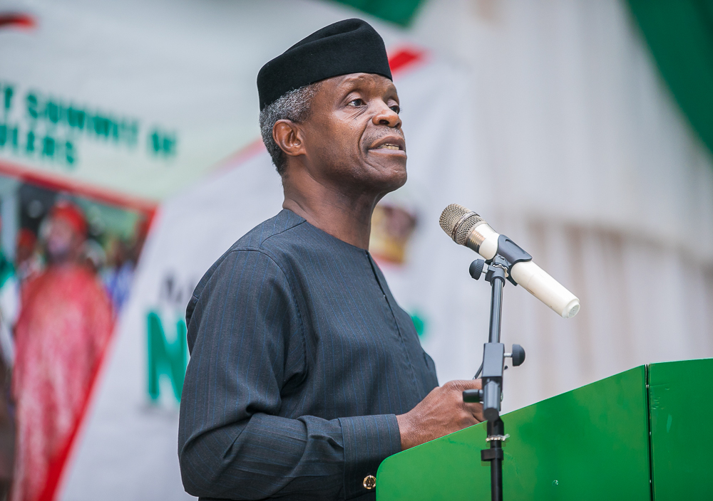 VP Osinbajo Declares Open, 10th National Development Summit Of Traditional Rulers On 18/07/2018