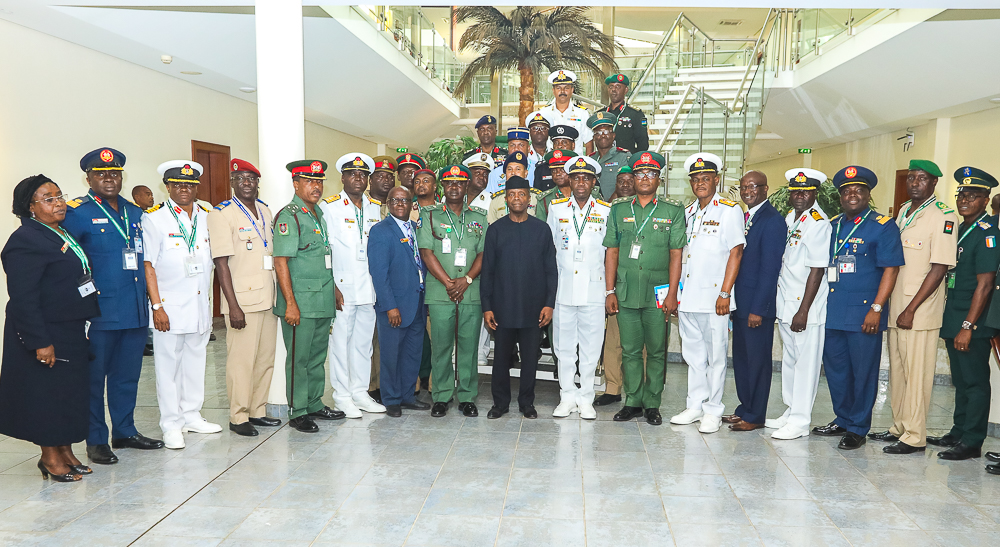 VP Osinbajo Presides Over The National Defence College Participants Strategic Report Presentation Meeting On 23/07/2018