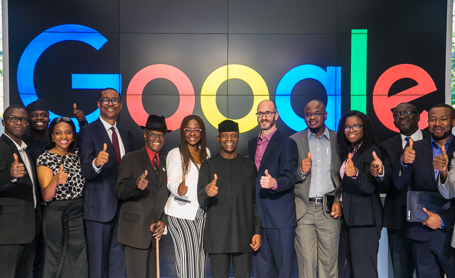 VP Osinbajo Visits Google’s HQs, Interacts With Key US Technology Firms; Visits LinkedIn On 09/07/2018