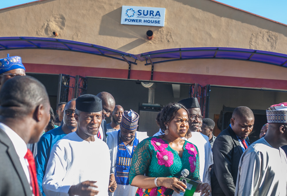 VP Osinbajo Headlines Sura Market Independent Power Project Commissioning On 26/10/2018