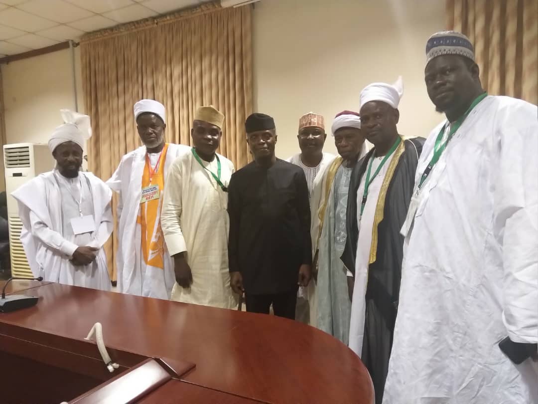 VP Osinbajo Meets With Muslim Leaders Under Council Of Chief Imams, Ikeja Division, On 10/11/2018