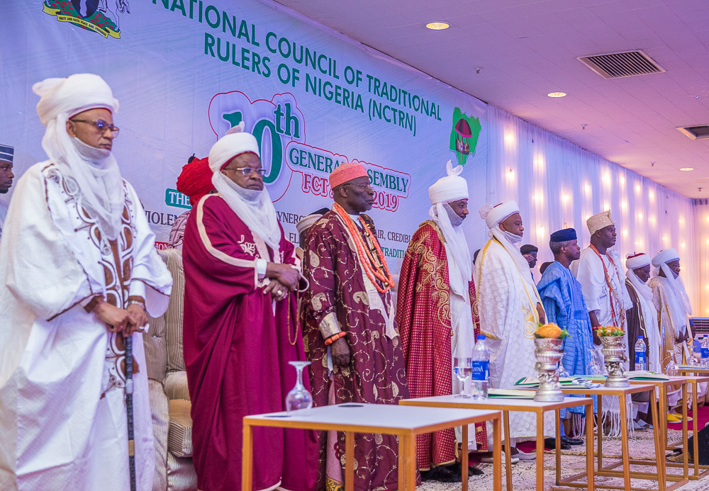 VP Osinbajo Declares Open 10th General Assembly Of National Council Of Traditional Rulers Of Nigeria On 28/01/2019