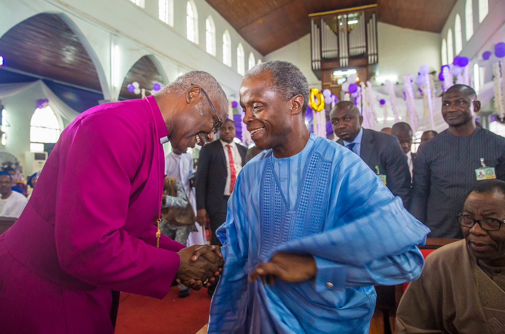 VP Osinbajo Graces 60th Birthday Celebration Of Most Rev. Dr. Michael Olusina Fape, In Ogun On 28/01/2019