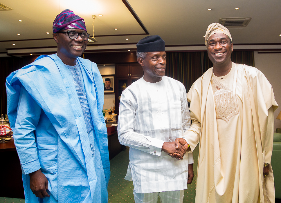 Image result for Osinbajo with governors elect