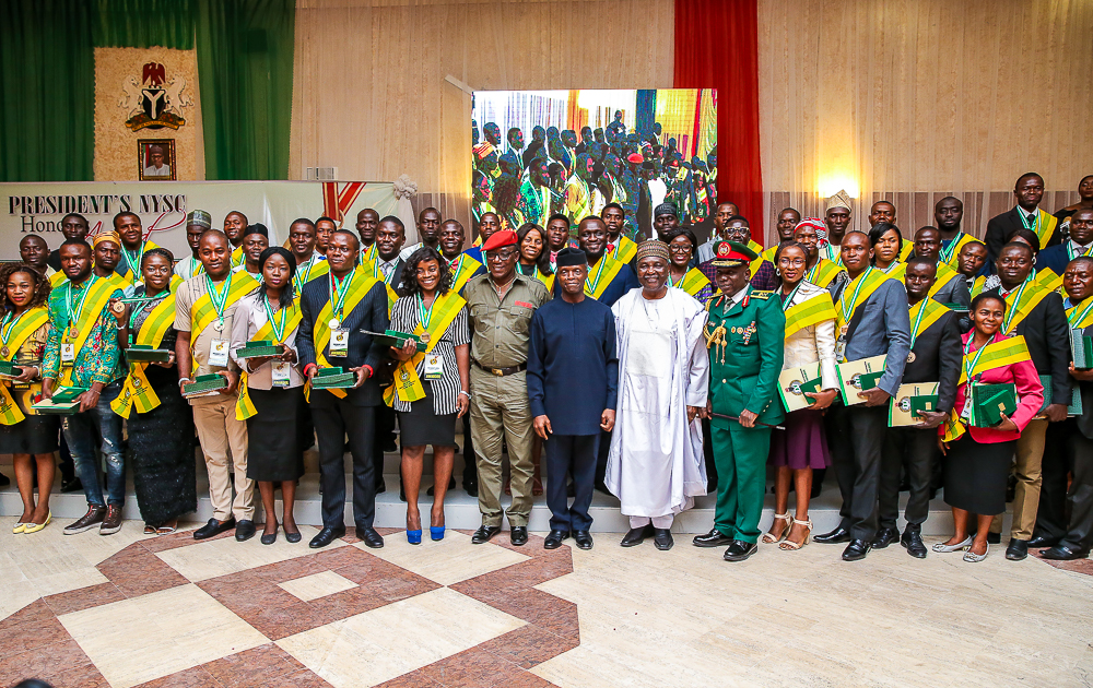 VP Osinbajo Attends President’s National Youth Service Corps (NYSC) Honours Award Ceremony On 26/04/2019