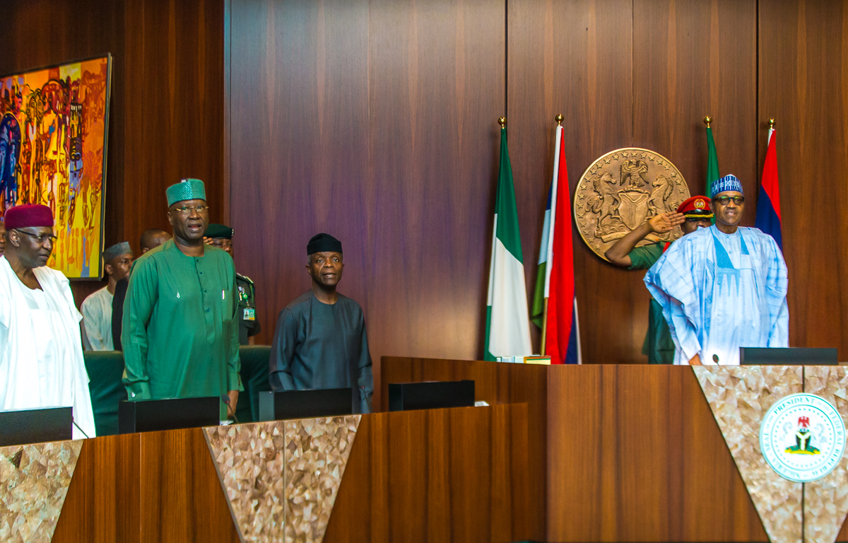 President Buhari Presides Over Federal Executive Council Meeting On 15/05/2019
