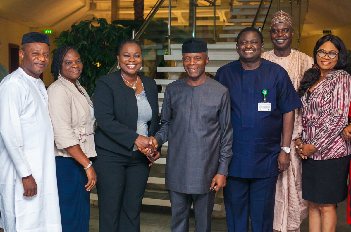 VP Osinbajo Receives Courtesy Visit From Executives Of Nigerian Guild Of Editors On 15/05/2019