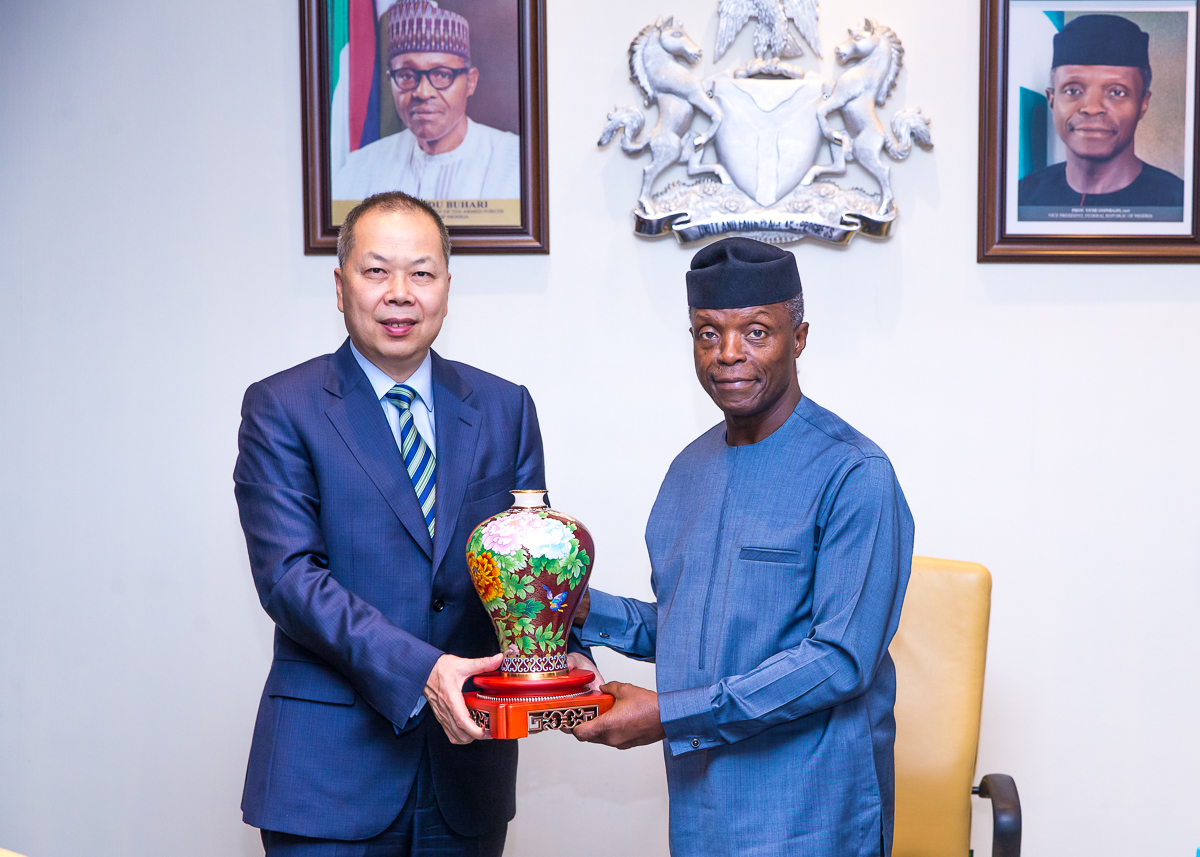 VP Osinbajo Receives A Delegation From China Civil Engineering Construction Corporation (CCECC), On 10/05/2019