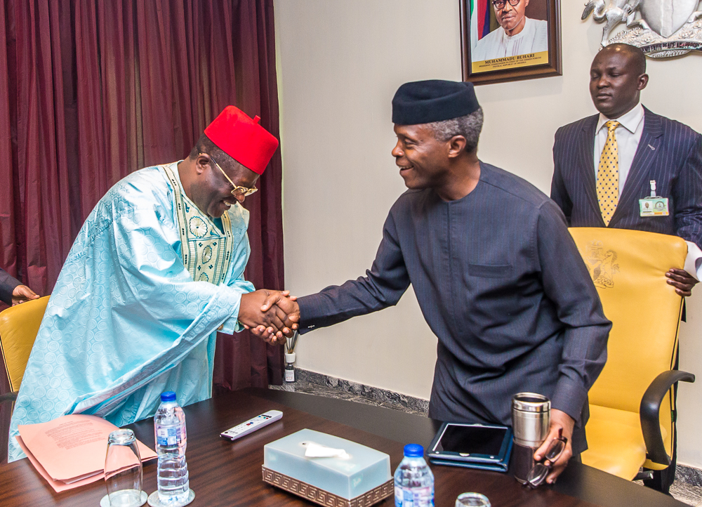 VP Osinbajo Holds Meeting With Representatives of Technical Committee of NEC On Farmers/Herders Crisis On 03/07/2019