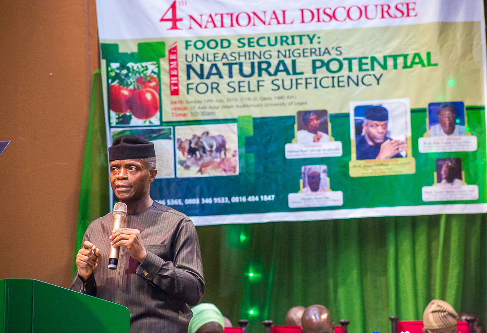 Self-sufficiency In Food Production Major Policy Thrust Of The Buhari Administration – Osinbajo