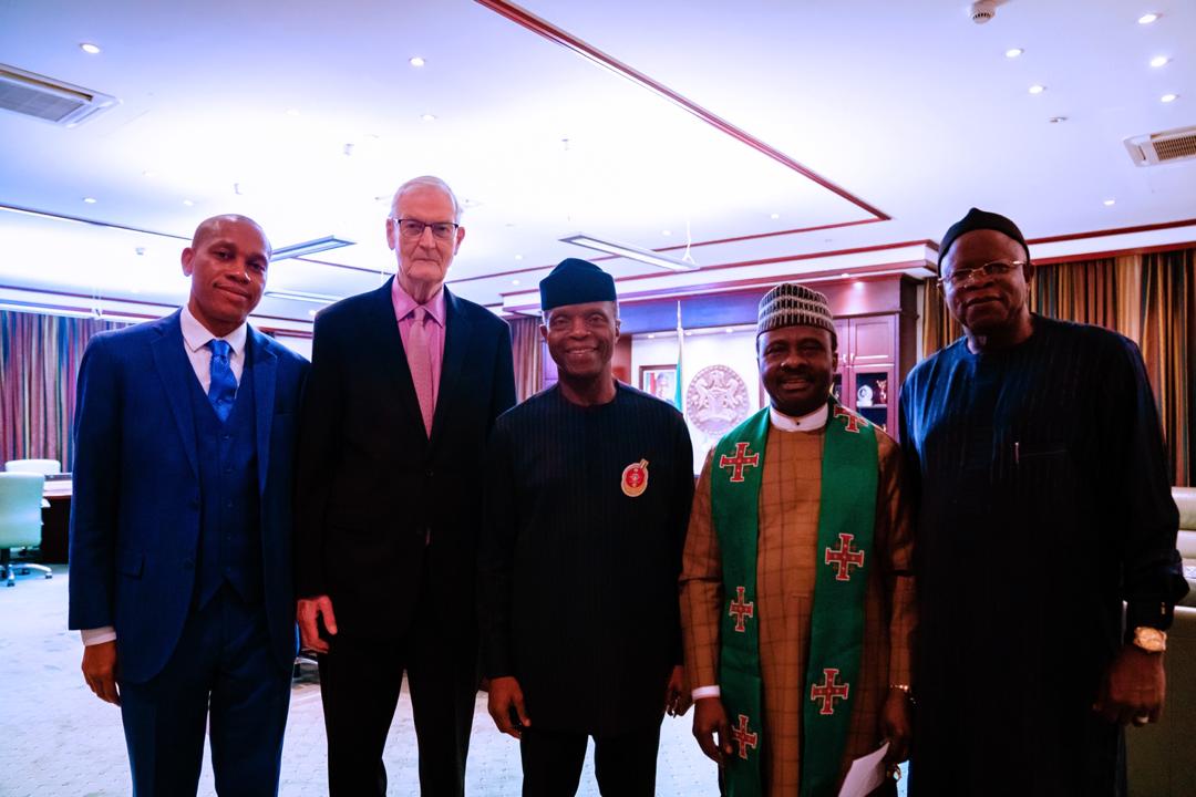 VP Osinbajo Meets With David Carling, British Missionary Supporting With Rehabilitating The NorthEast On 21/10/2019